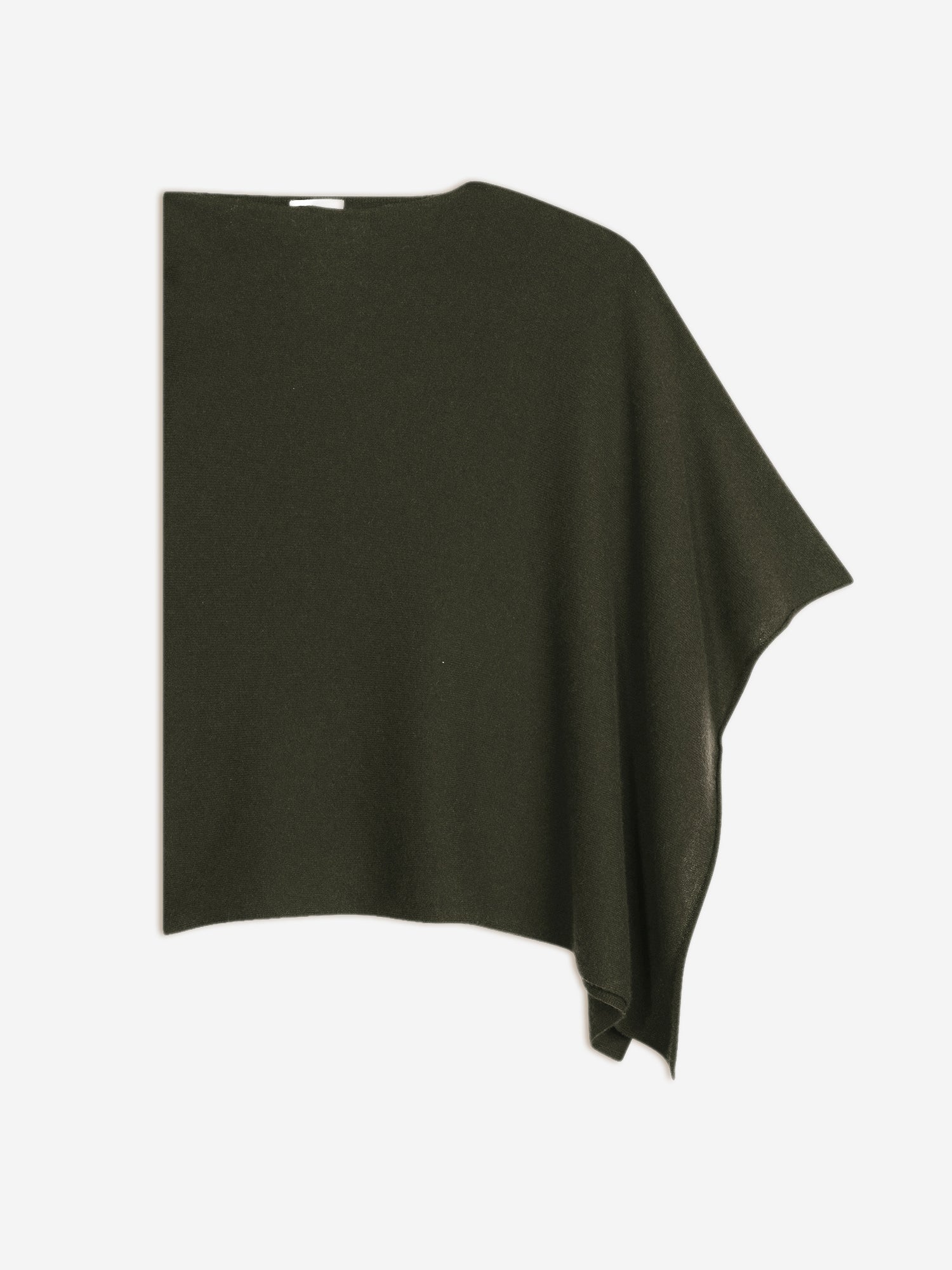 MEREDITH khaki boat neck poncho