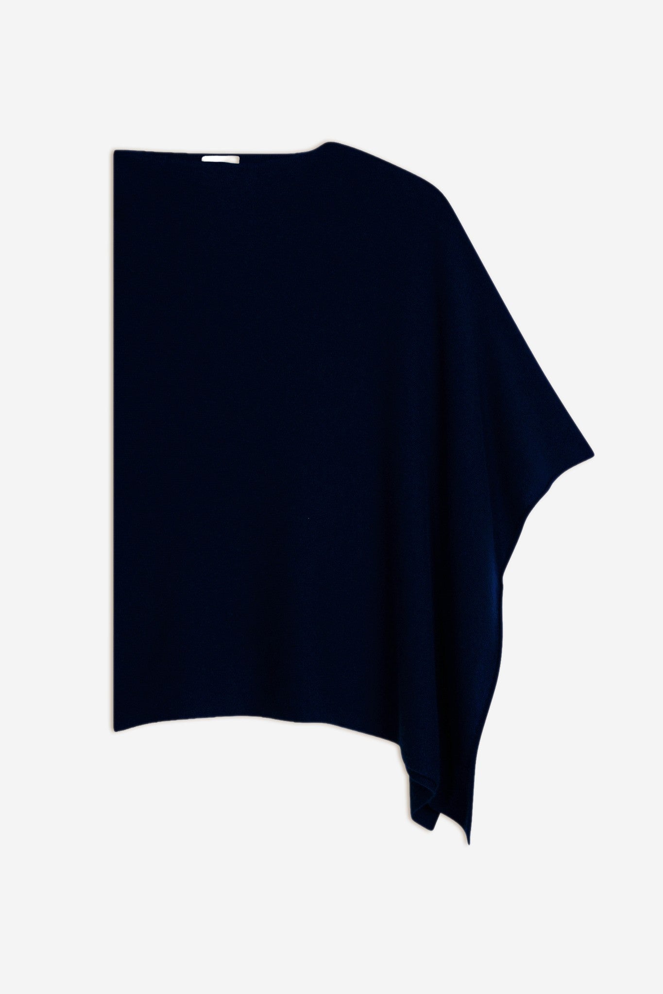 meredith poncho col bateau navy