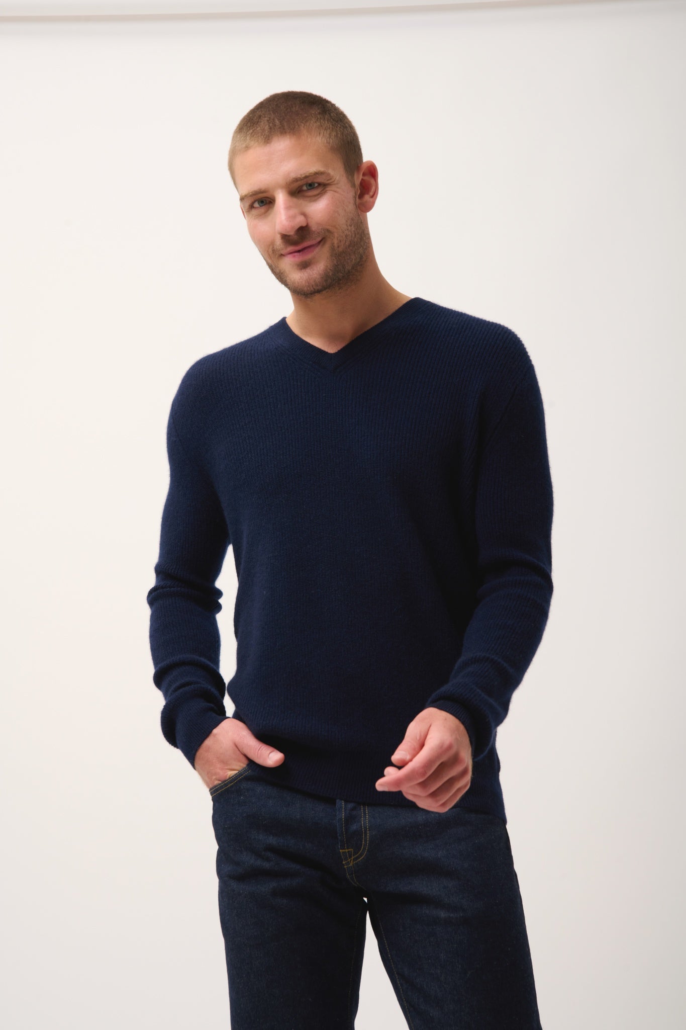 MEVRON pull col v navy