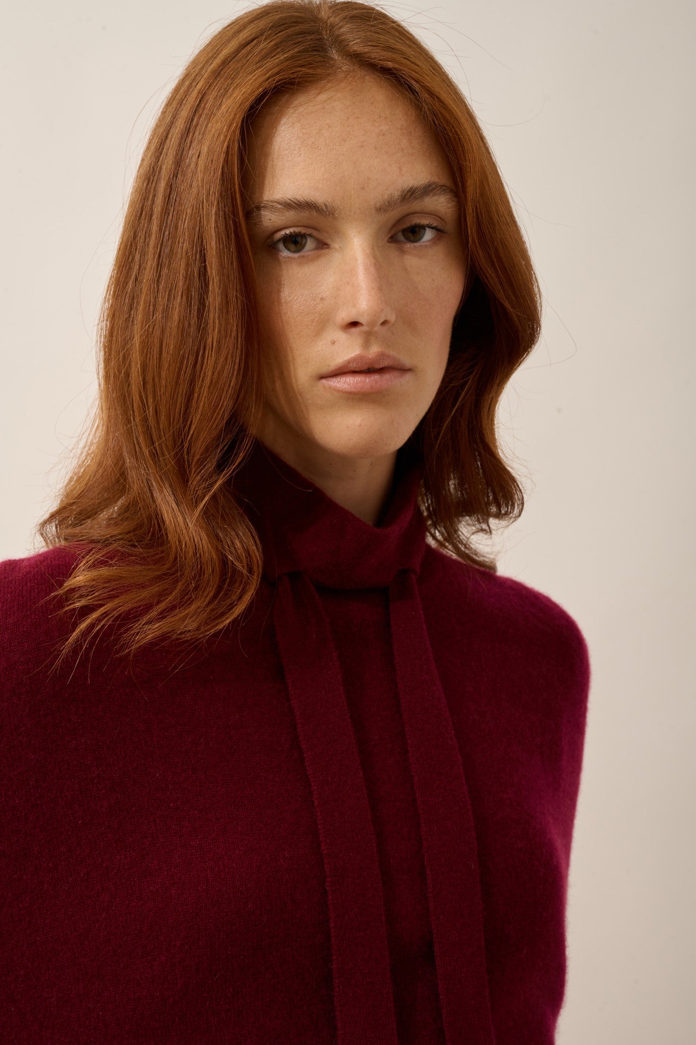 miamar cape col rond cordon coulissant bordeaux