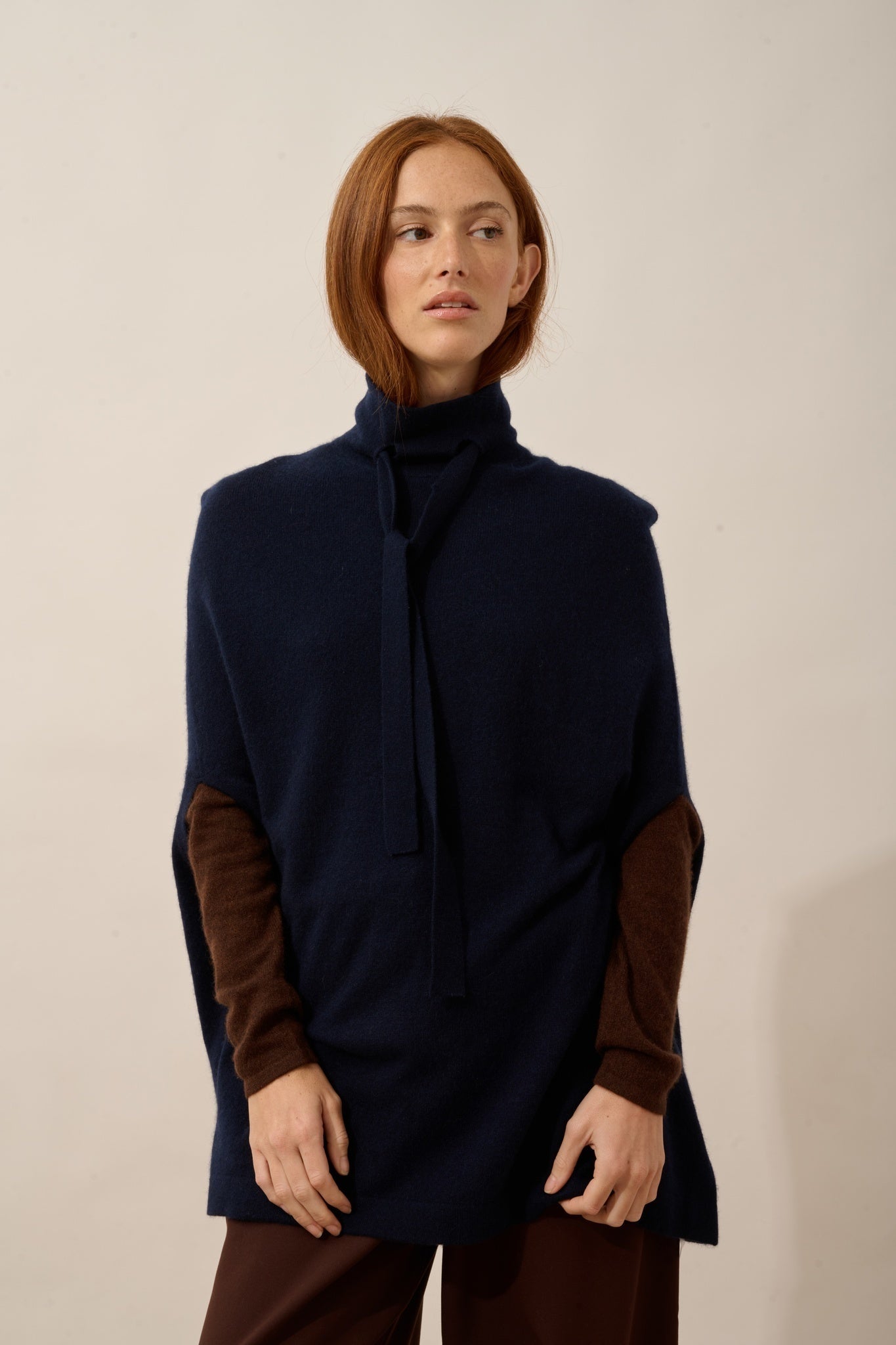 MIAMAR cape col rond cordon coulissant navy