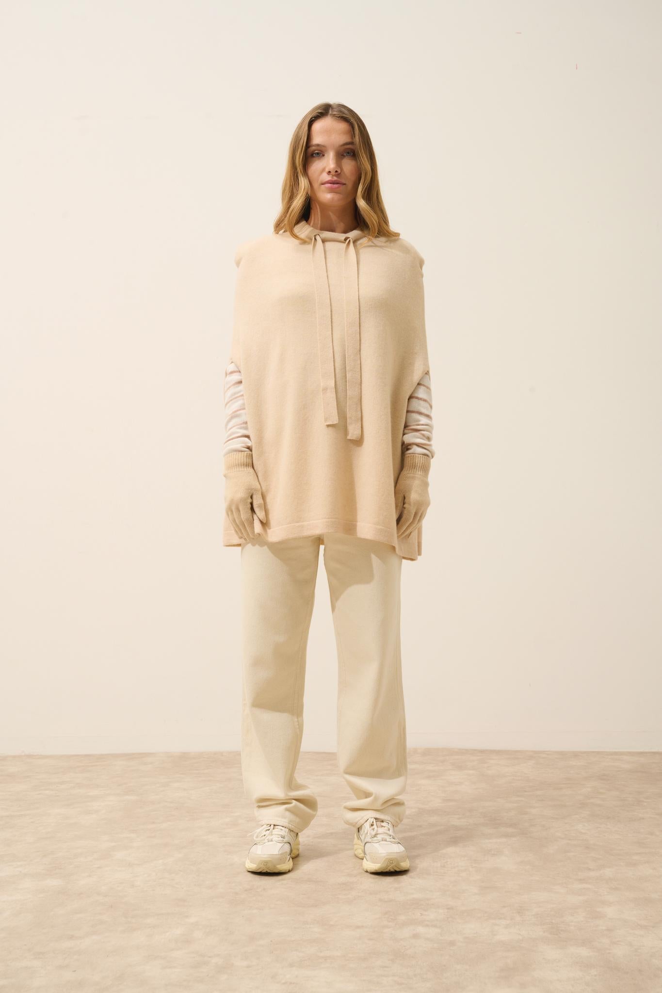 MIAMAR cape col rond sable