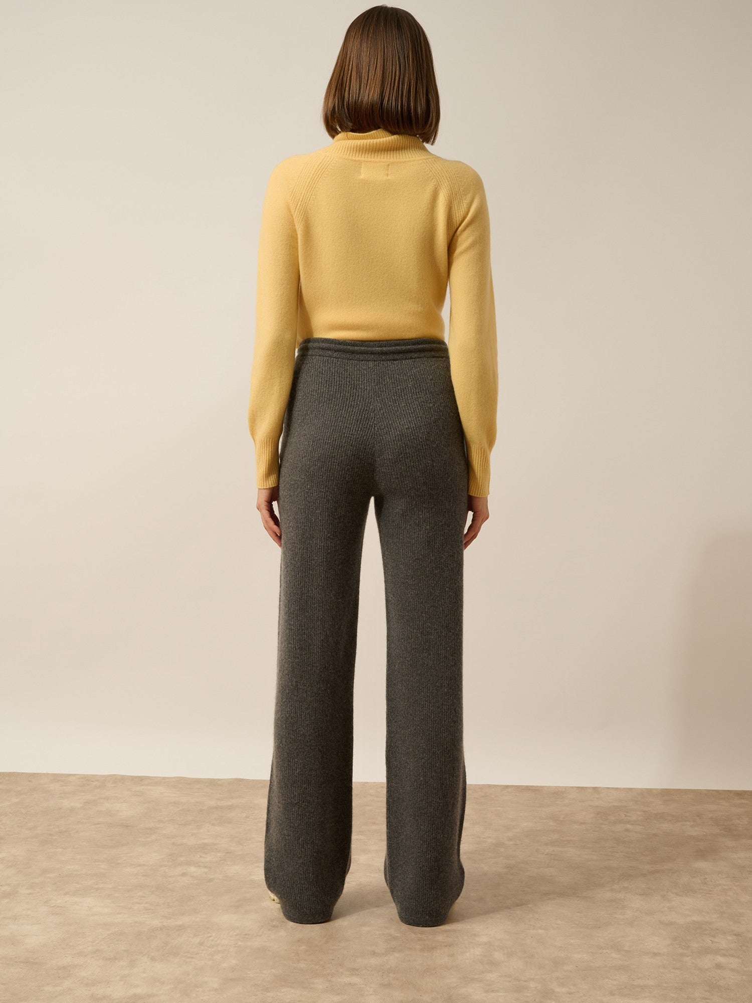 naior wide-leg pants in heathered anthracite