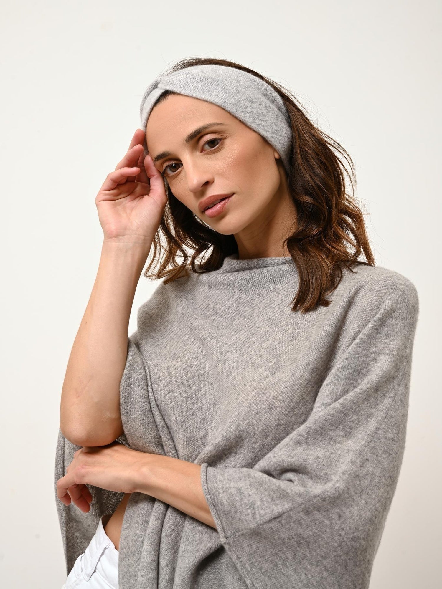 NAMAD bandeau gris clair chiné