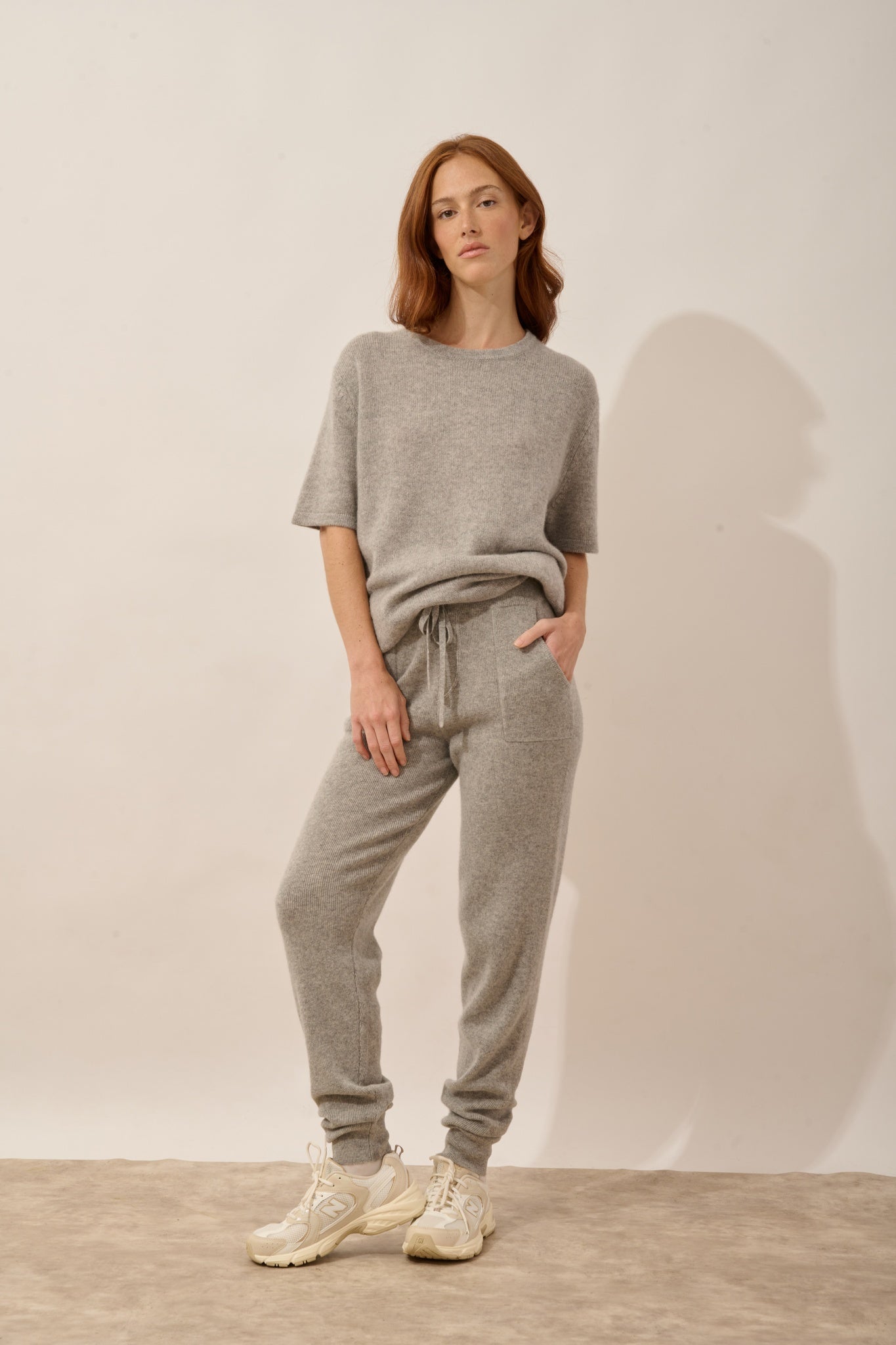 NAREL jogging gris chiné