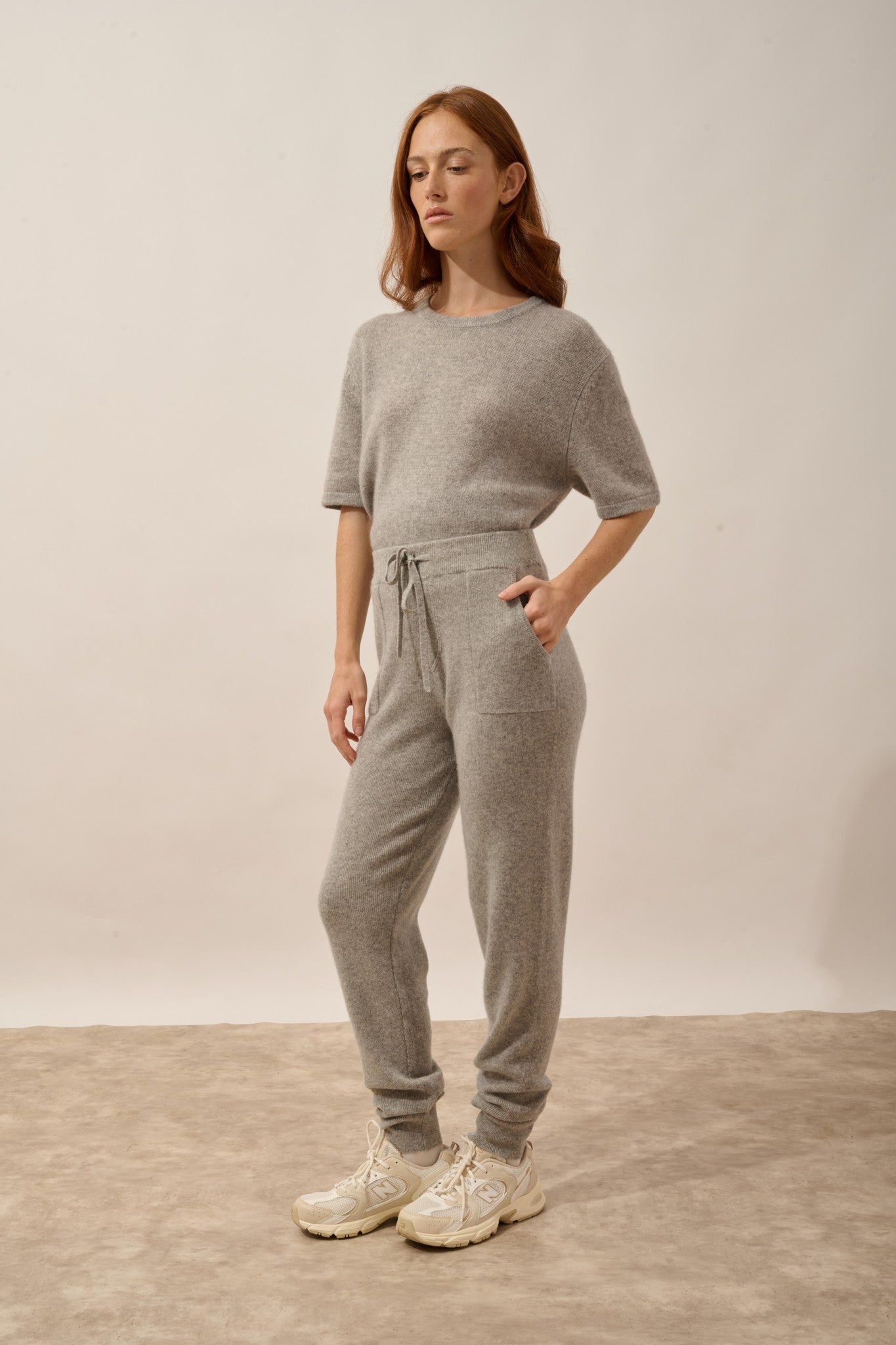 narel jogging gris chiné