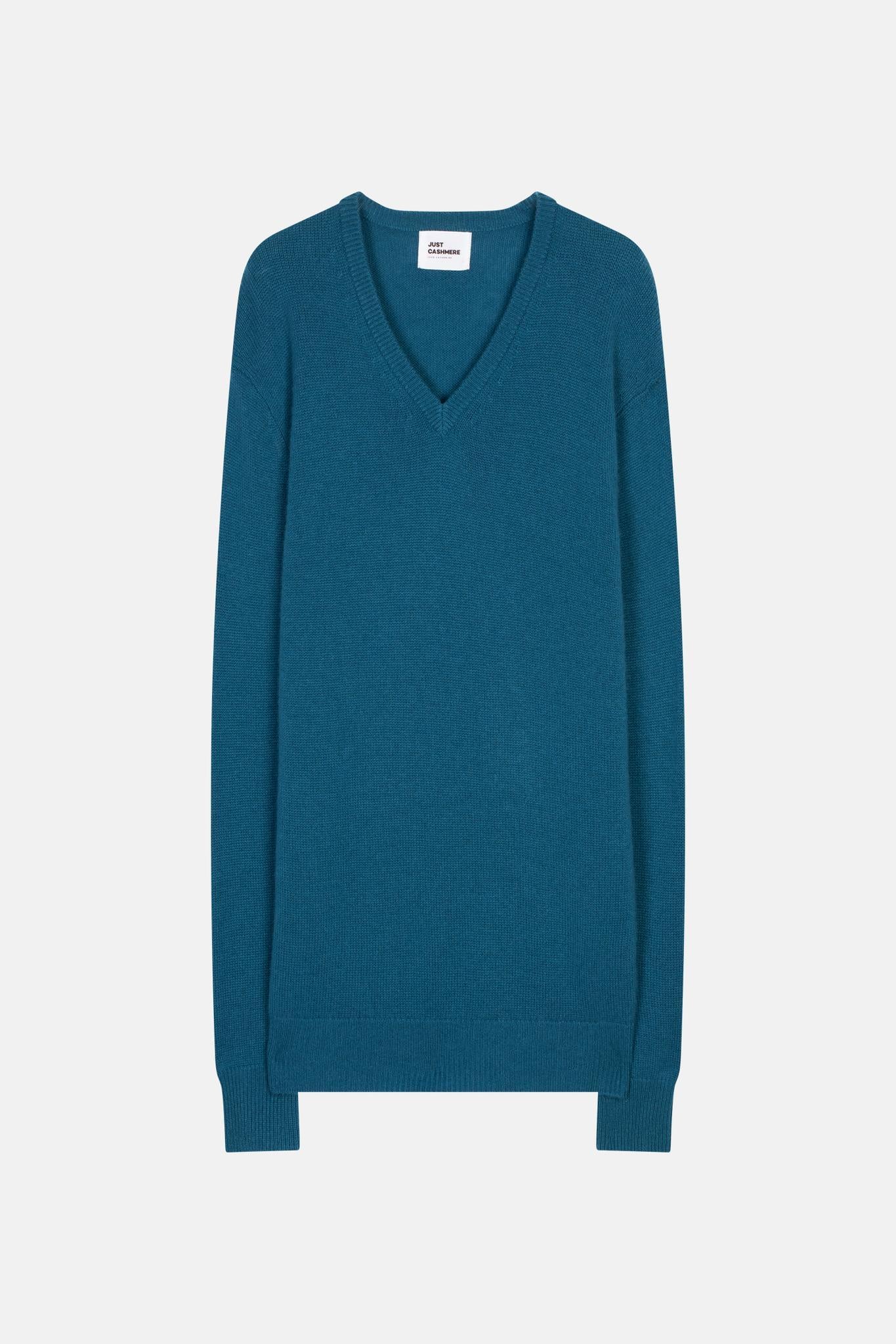NATHAN peacock v-neck sweater