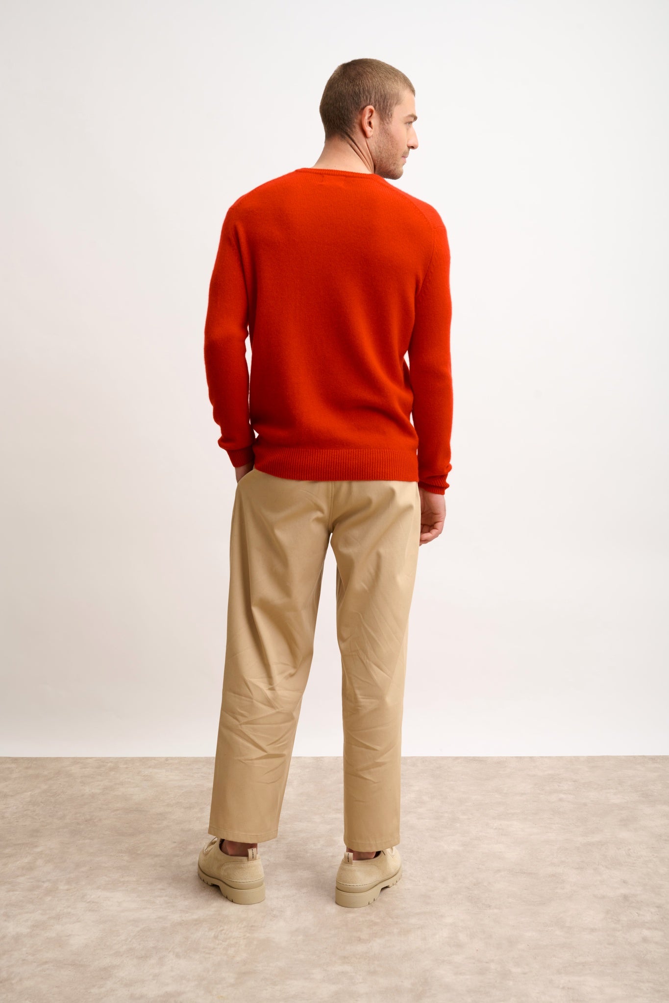 NATHAN pull col v rouge