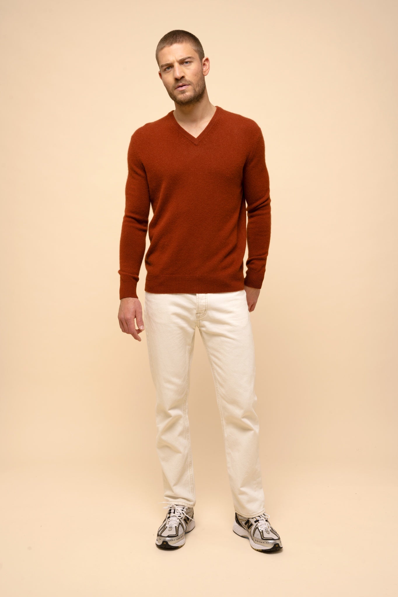 NATHAN v-neck sweater squirrel