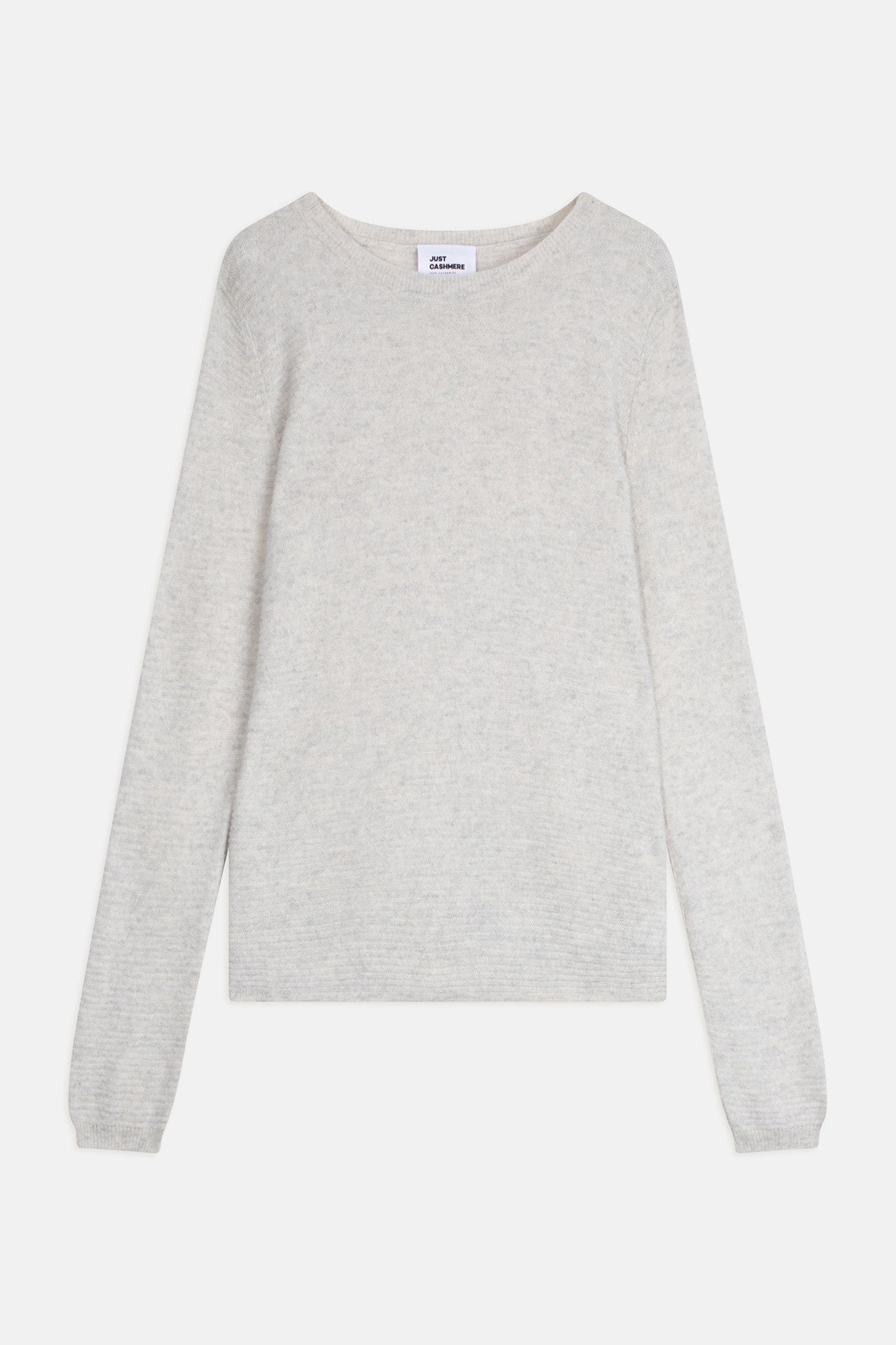 nethy pull col bateau gris perle chiné