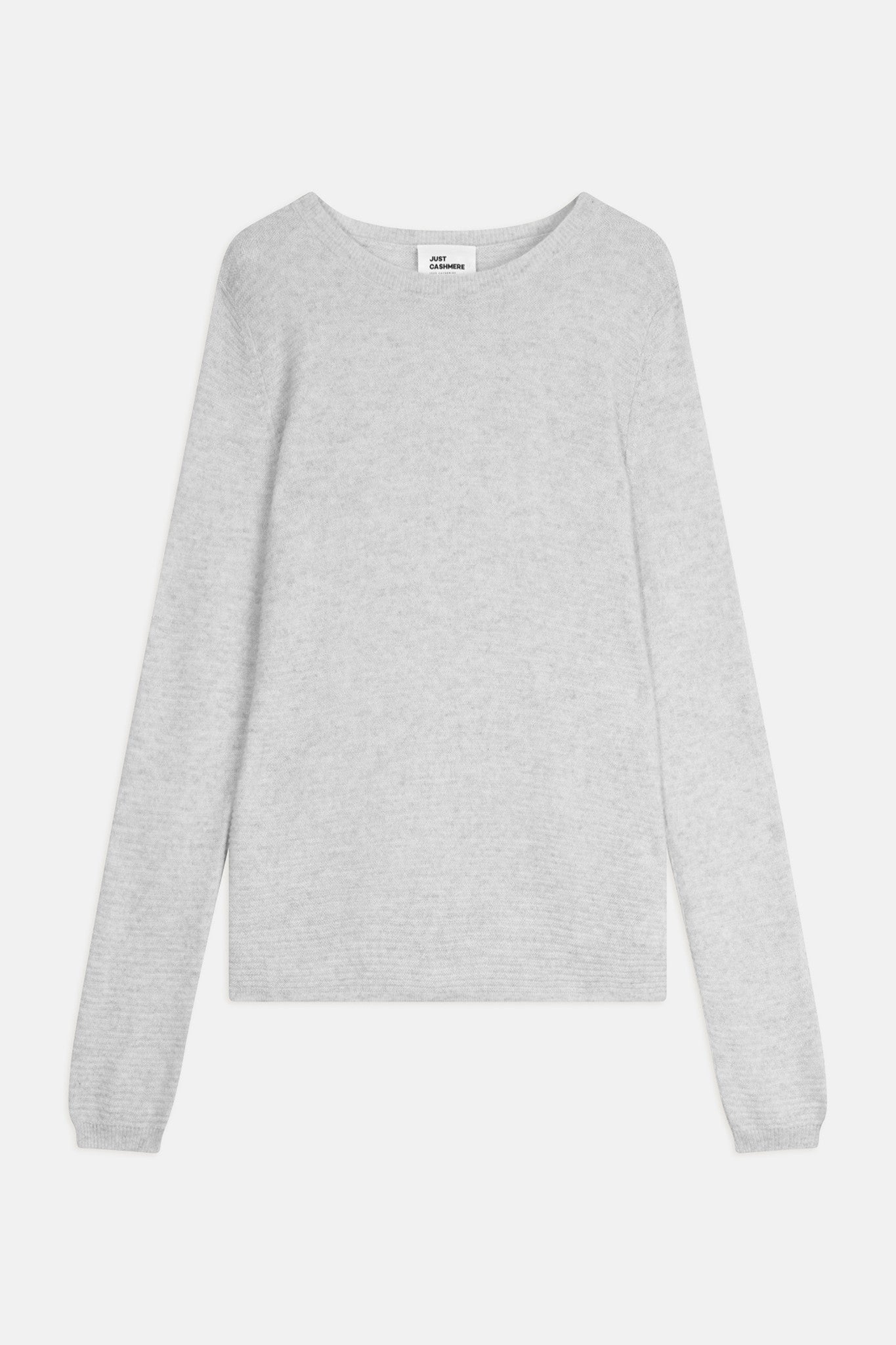 nethy pull col bateau gris perle chiné