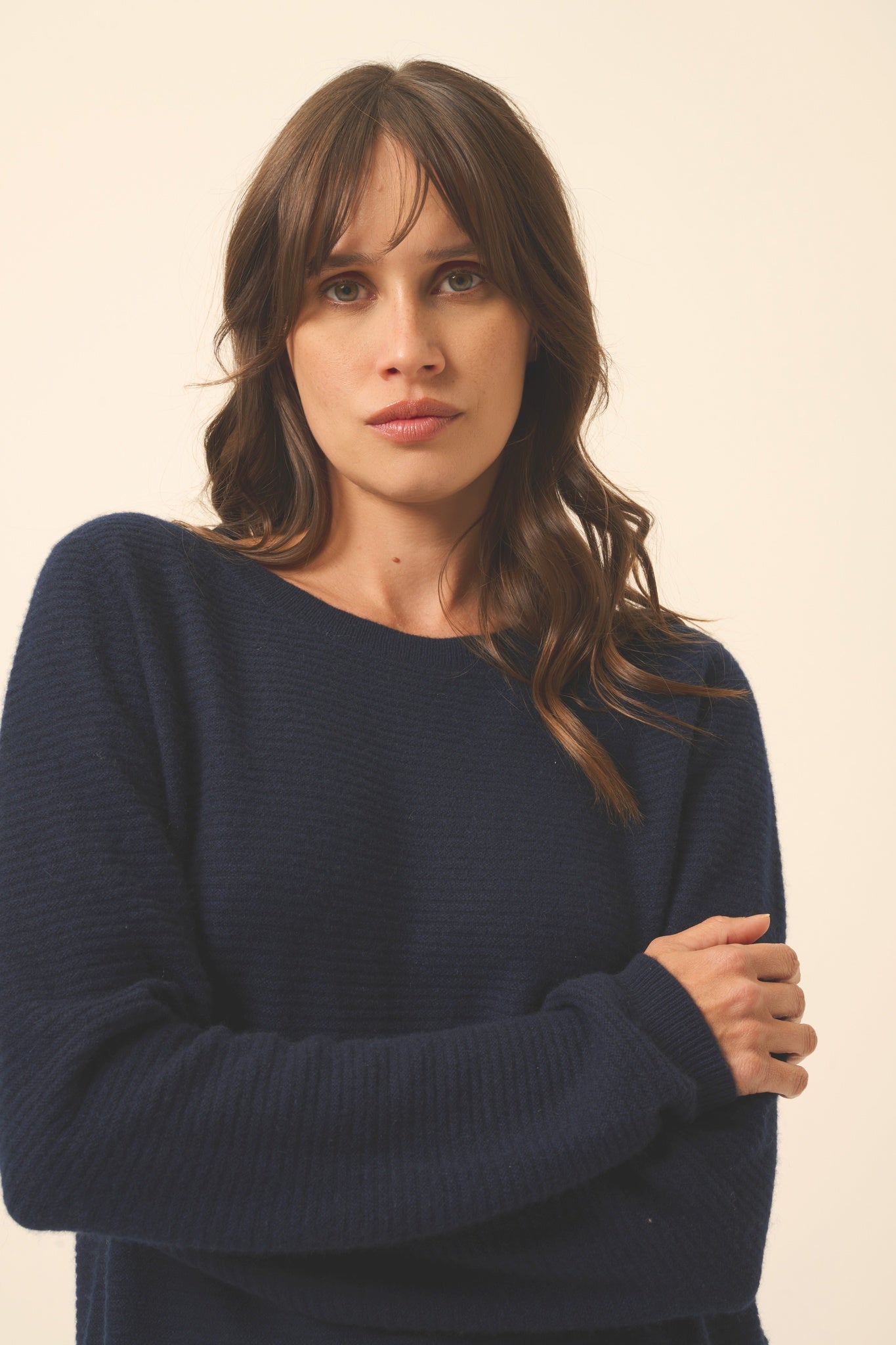 NETHY pull col bateau navy