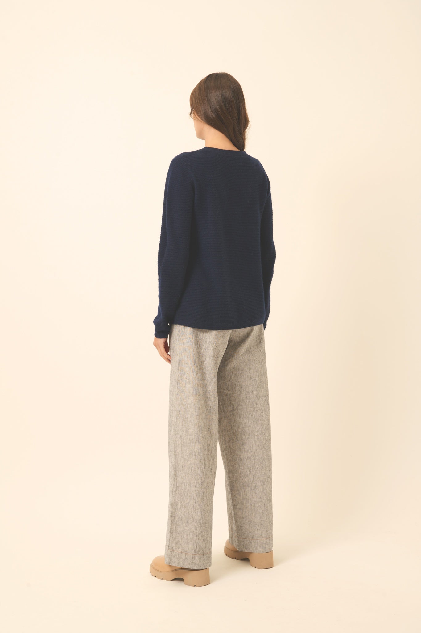 NETHY pull col bateau navy