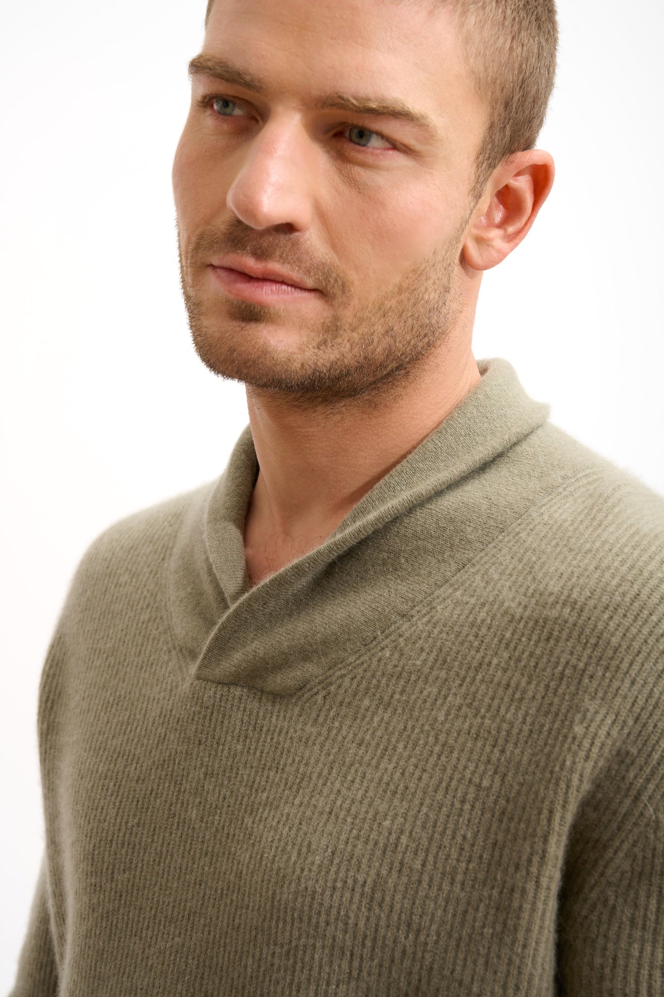 NINA pull col châle army