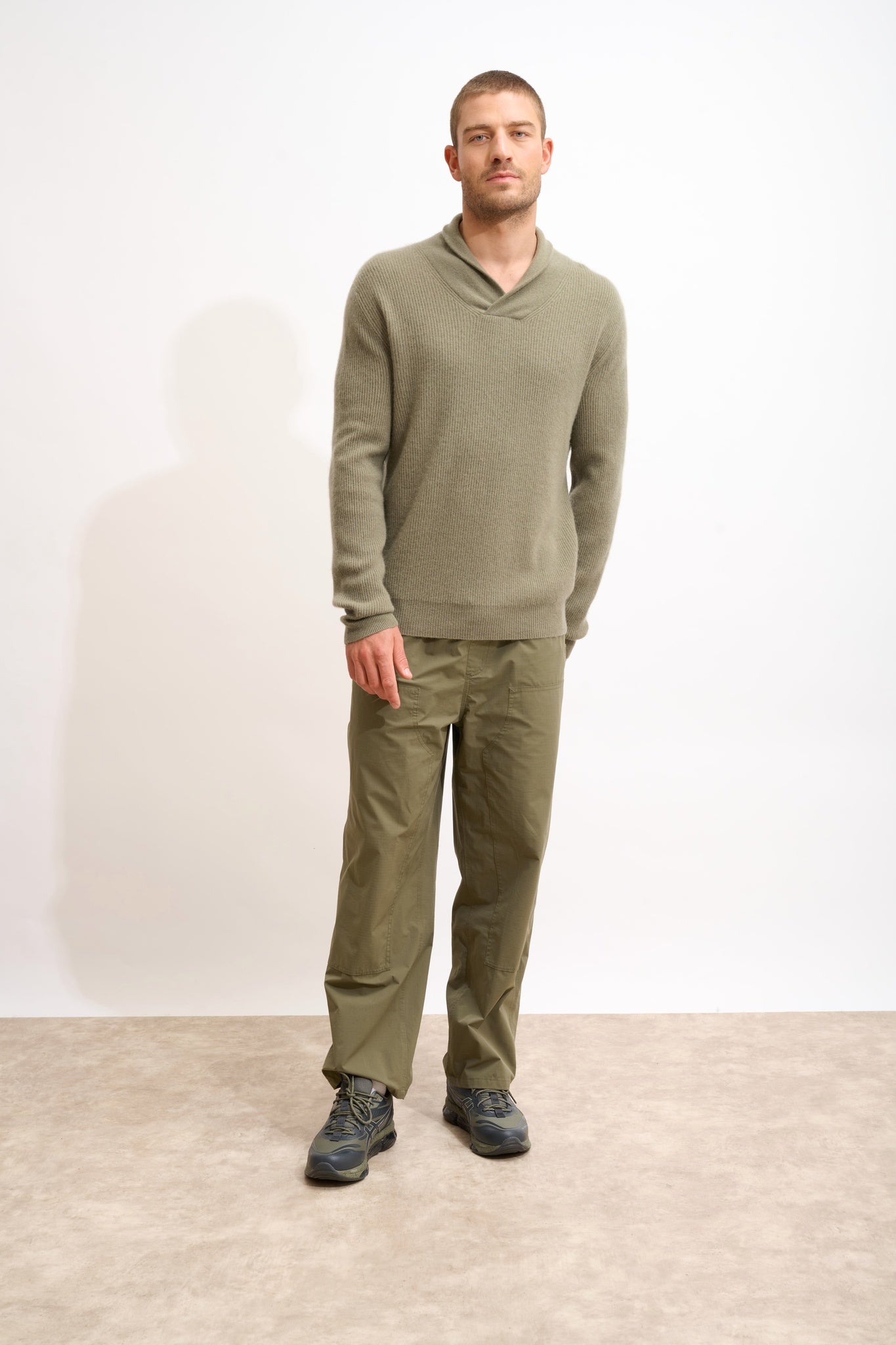 NINA pull col châle army