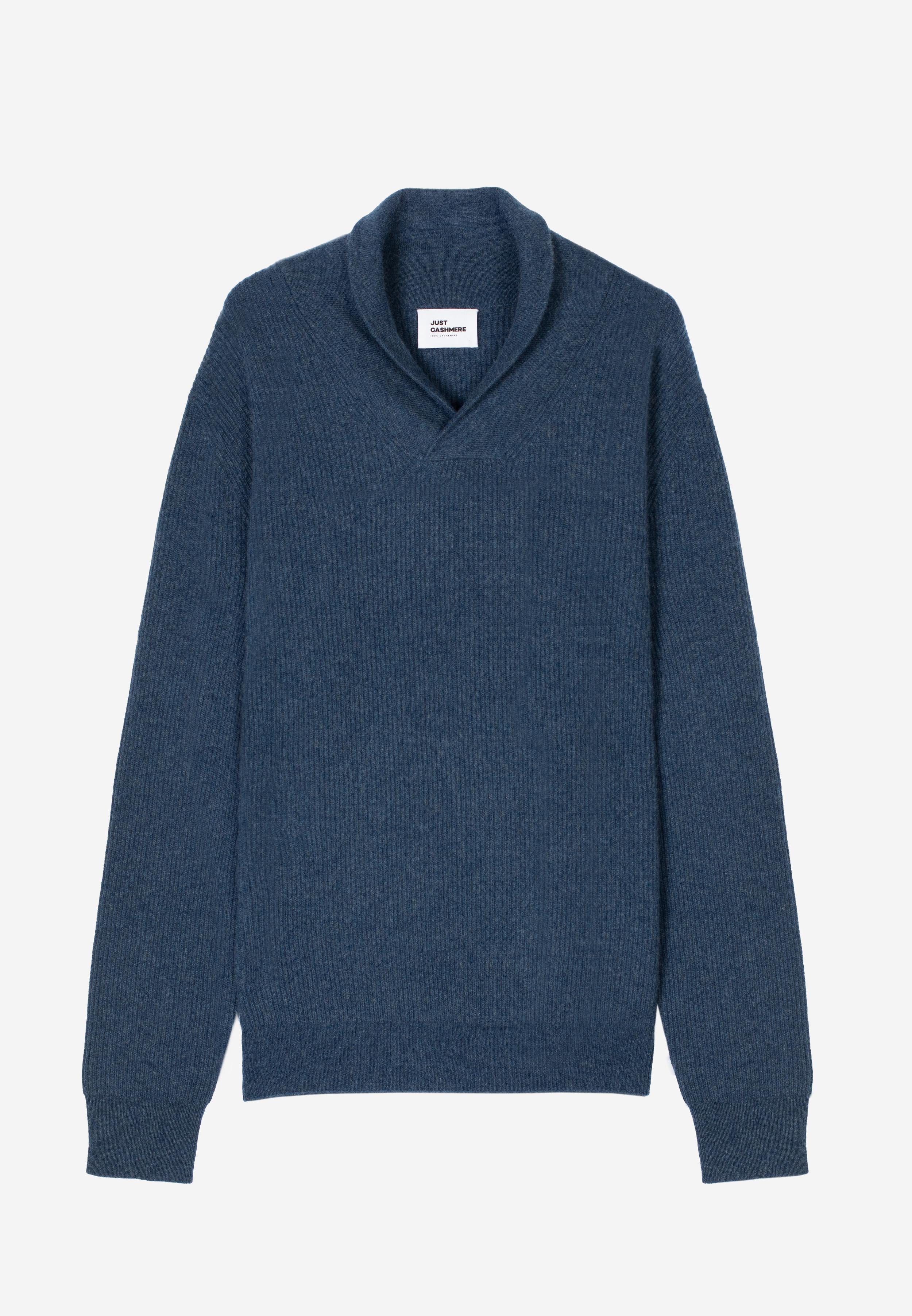 NINA ocean shawl collar sweater