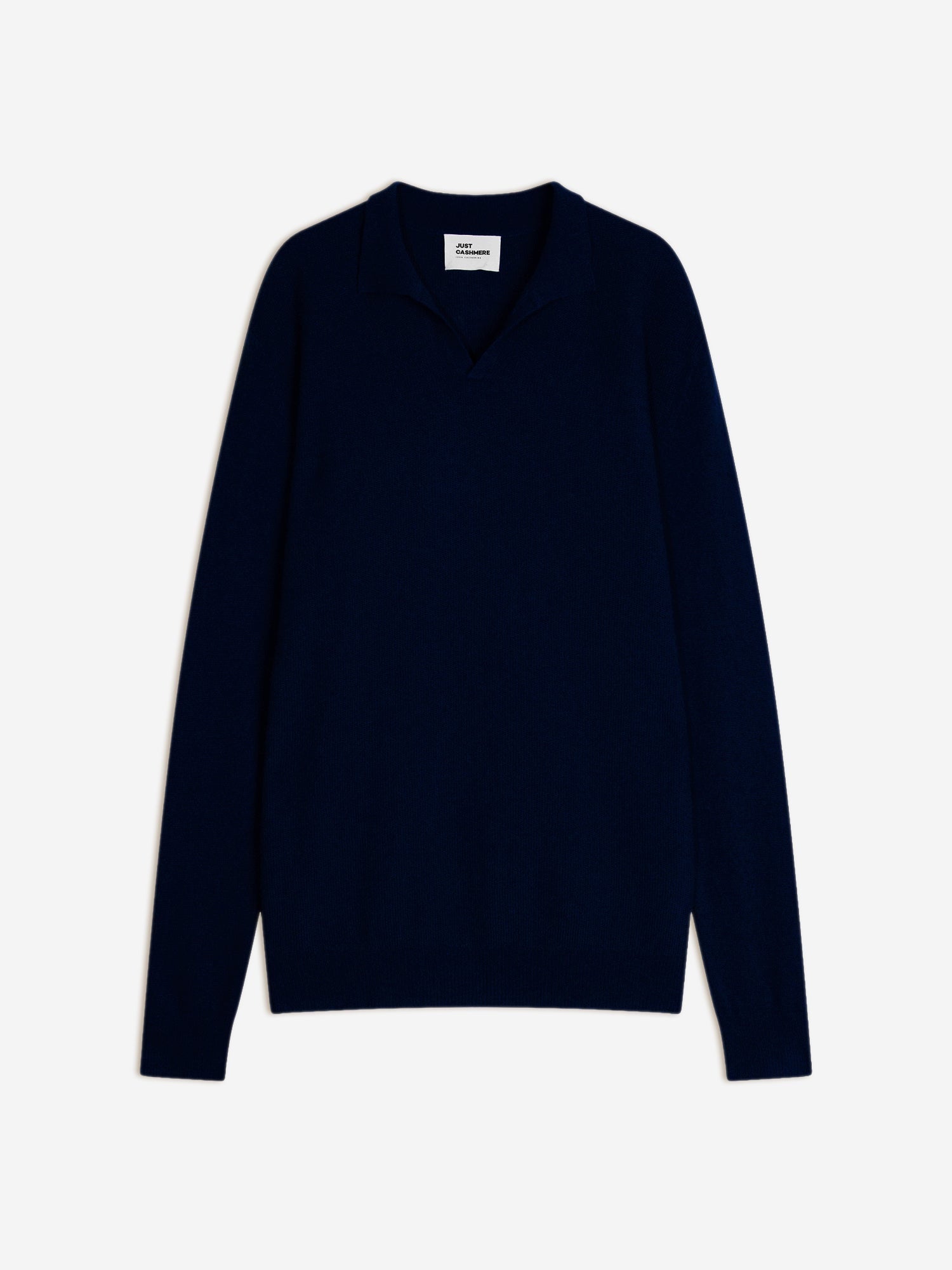 NOAH pull col polo ouvert navy