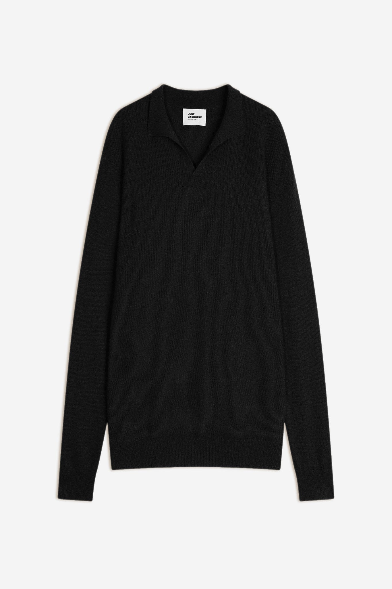 noah pull col polo ouvert noir