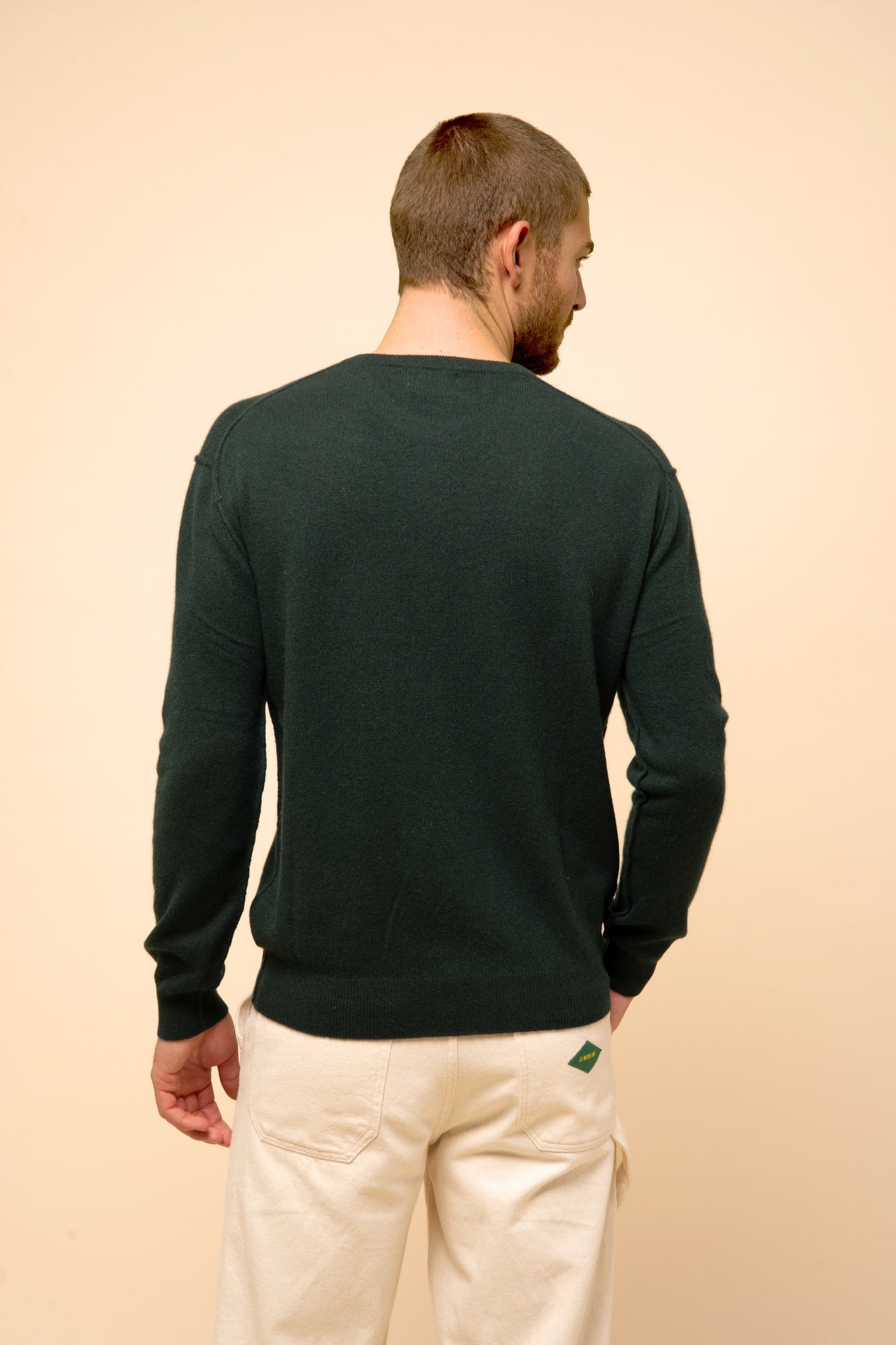 NOE round-neck sweater cypress