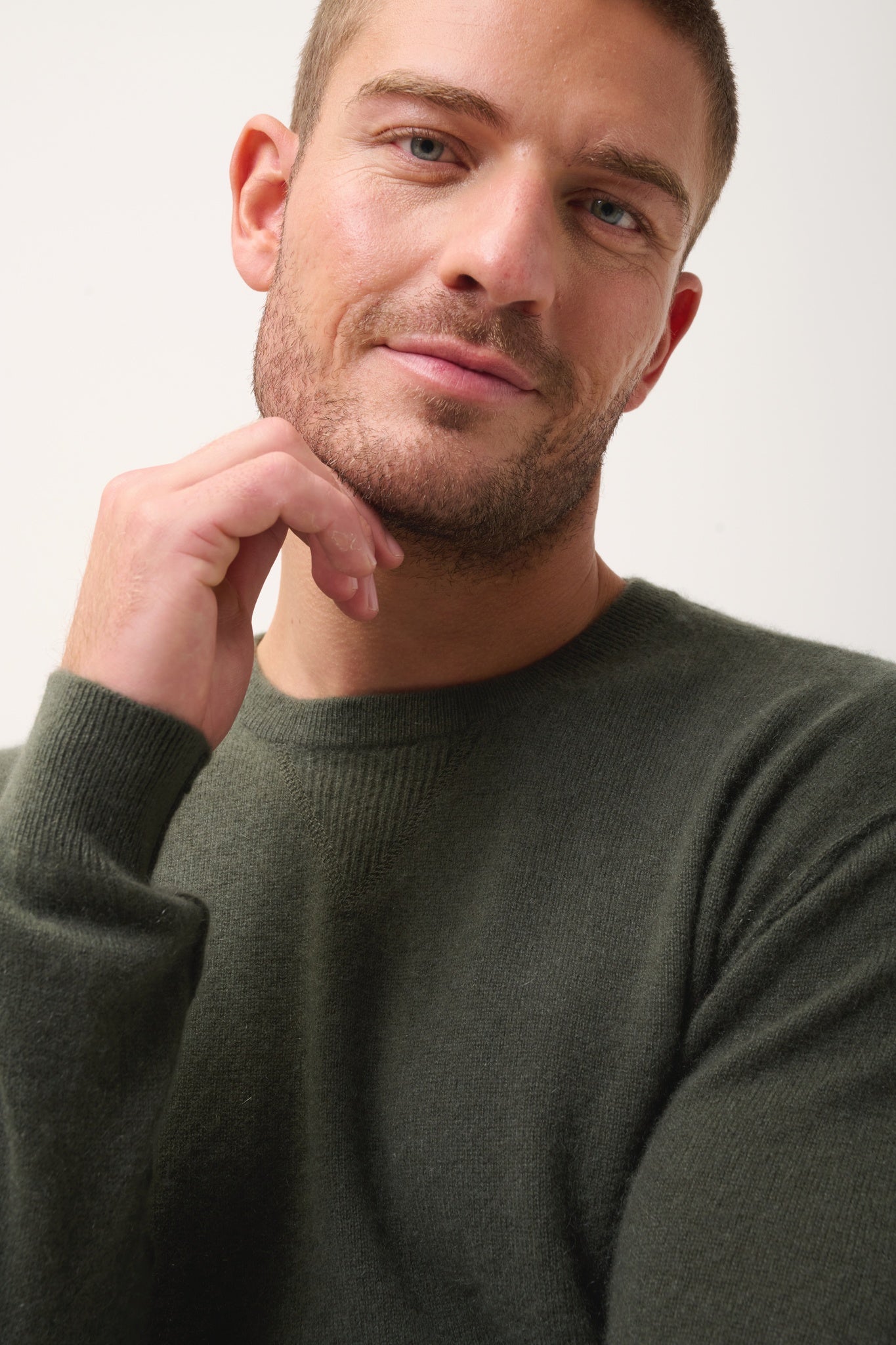 NOE pull col rond kaki