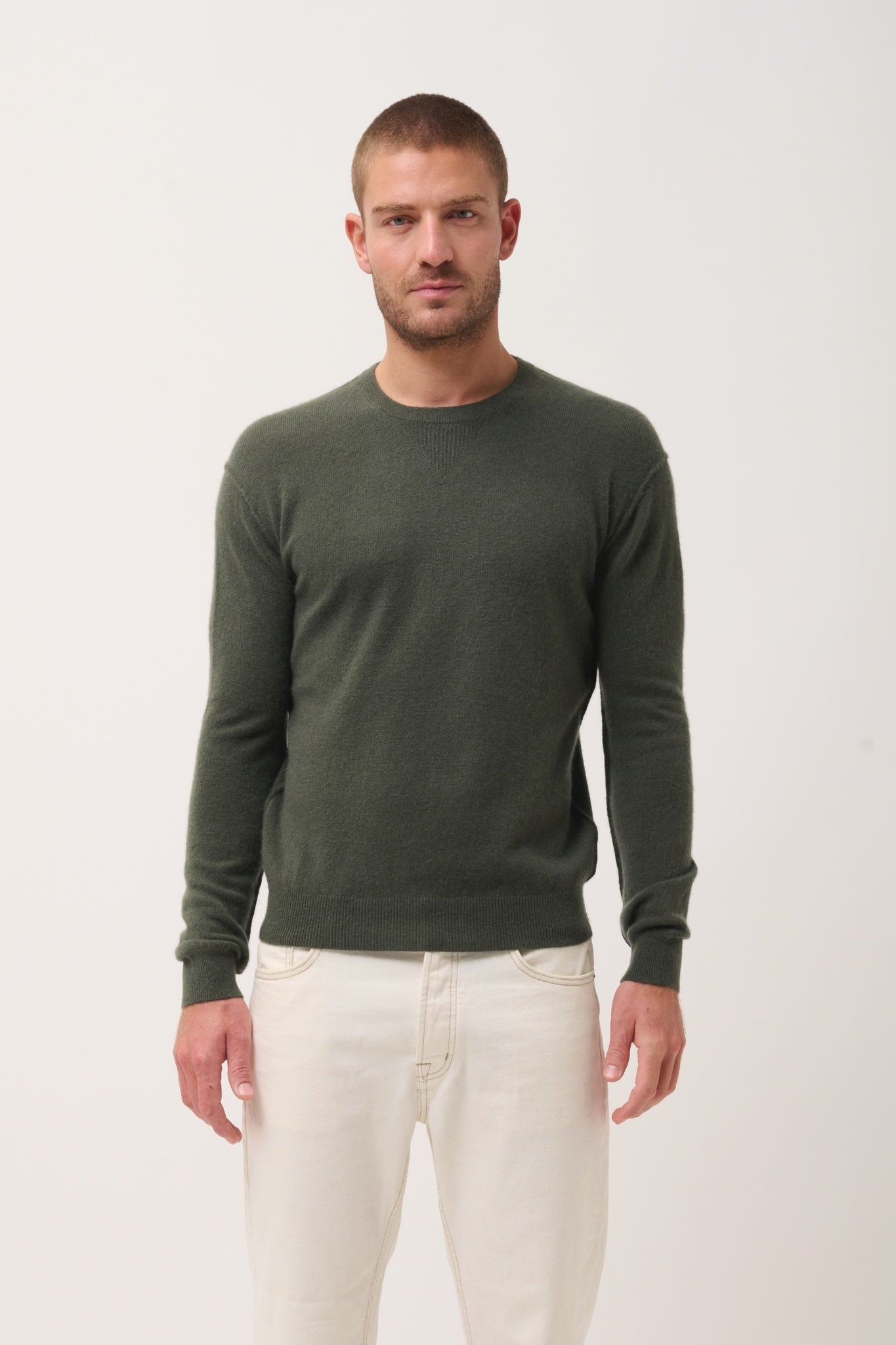 NOE pull col rond kaki