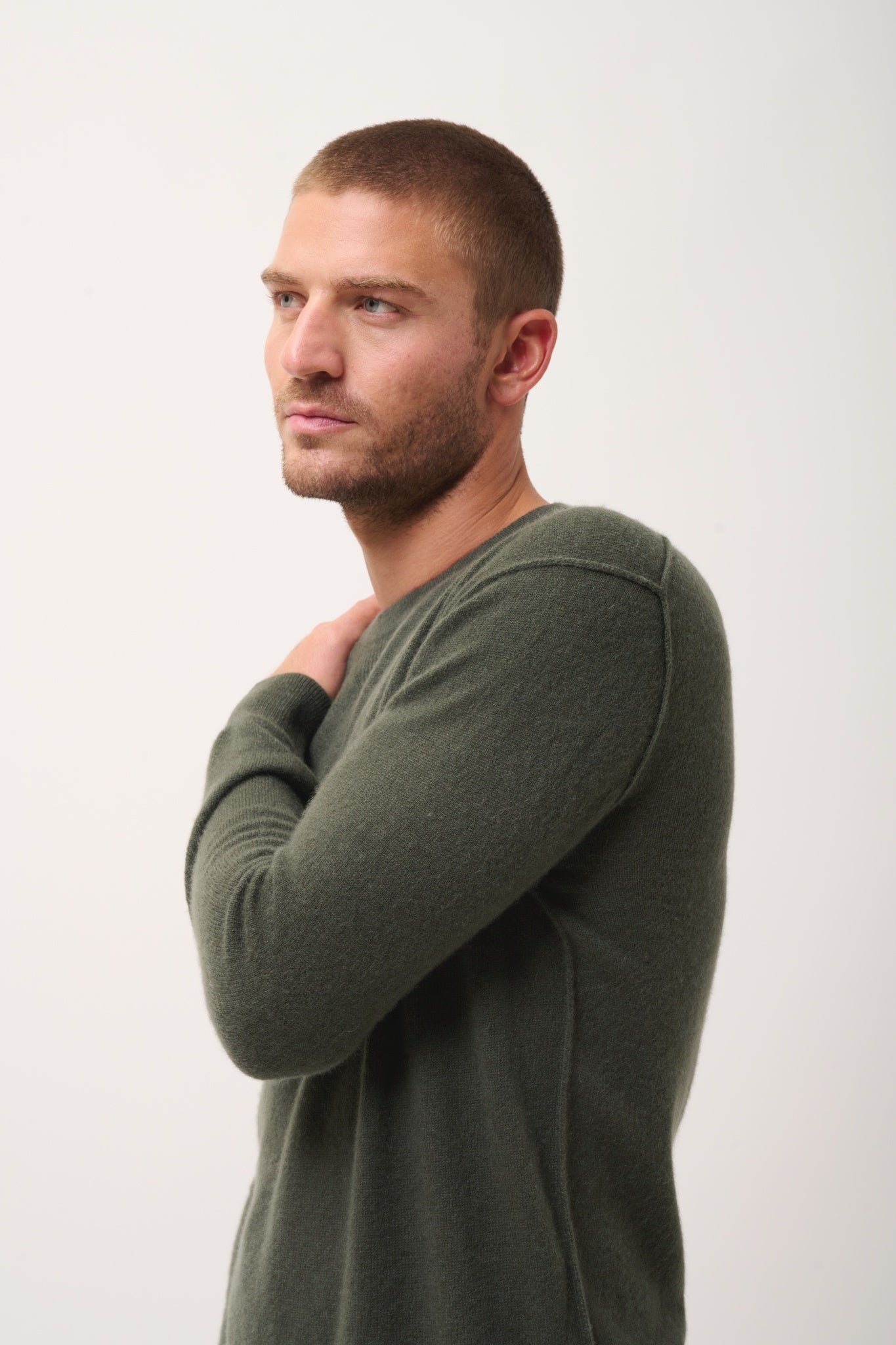 NOE pull col rond kaki