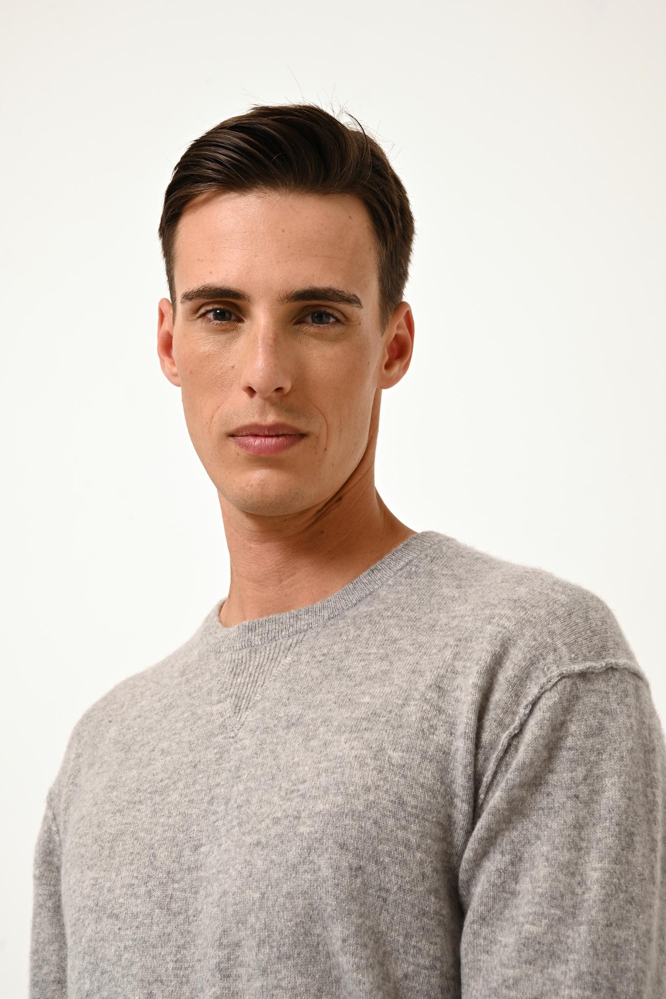 NOE nuage chiné round-neck sweater