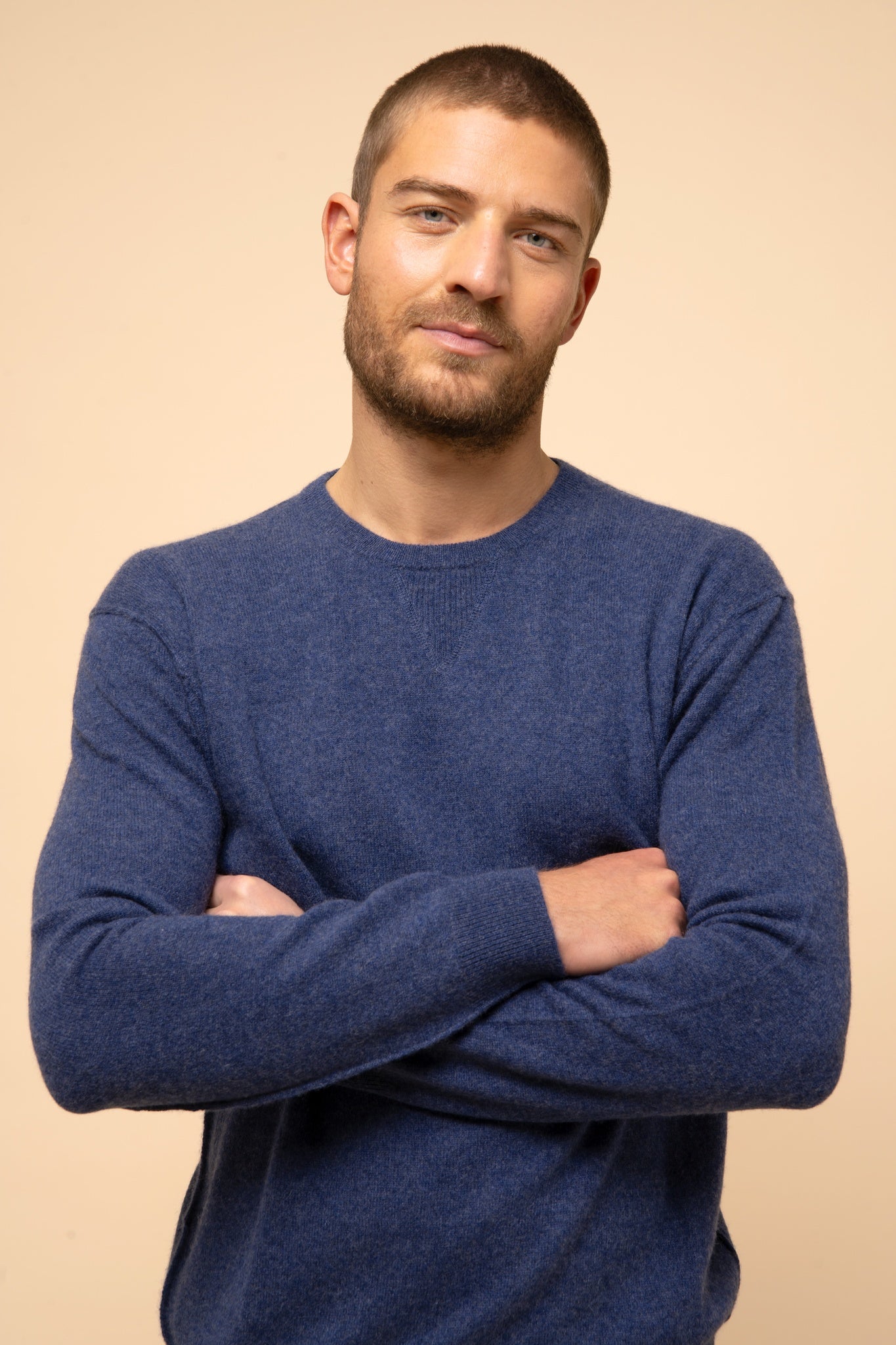 NOE pull col rond ocean chiné