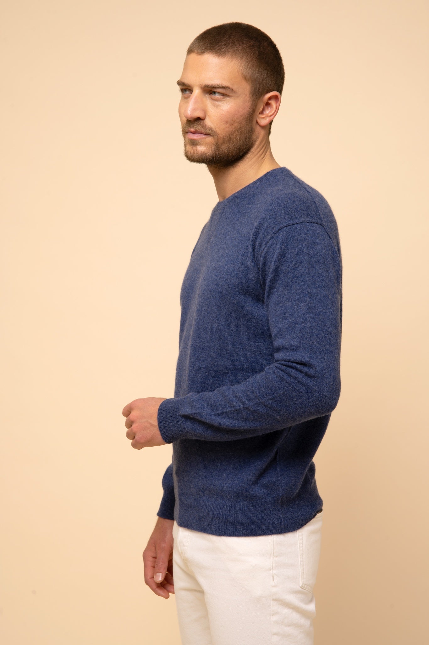 NOE pull col rond ocean chiné