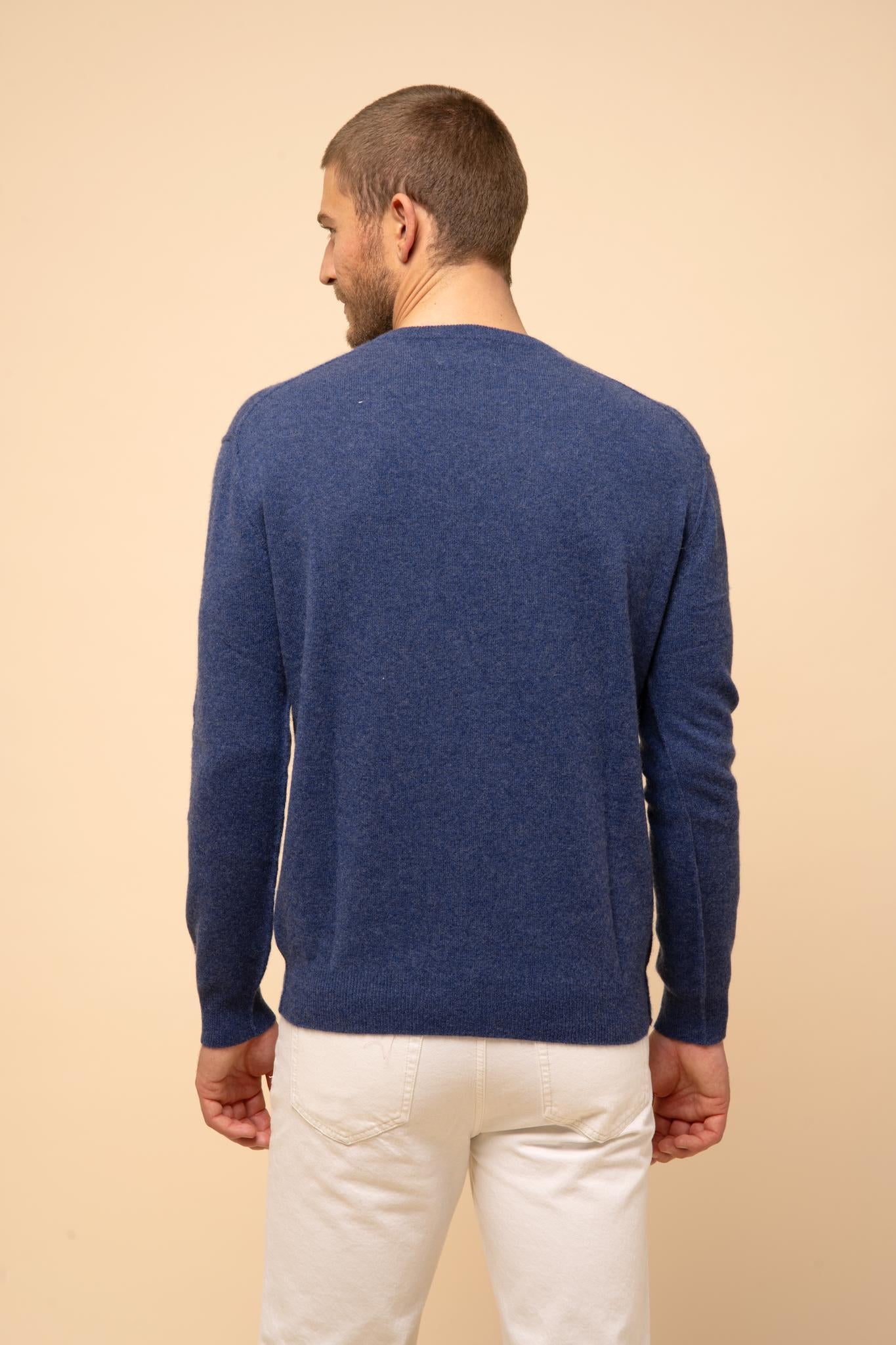 NOE ocean mottled round-neck sweater