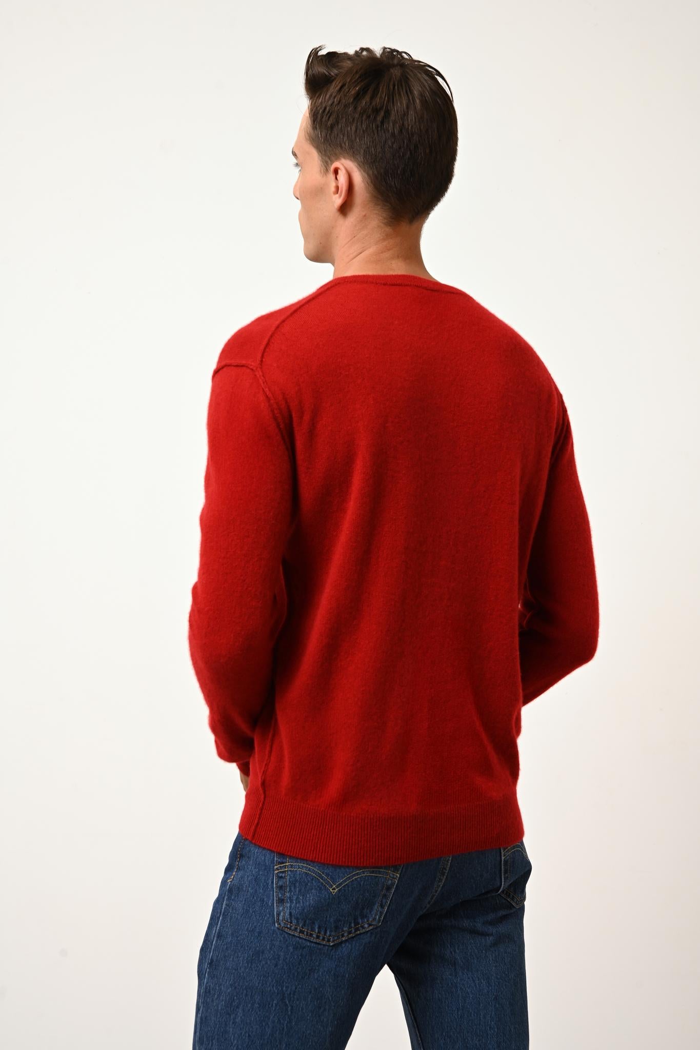 NOE round-neck sweater ruby