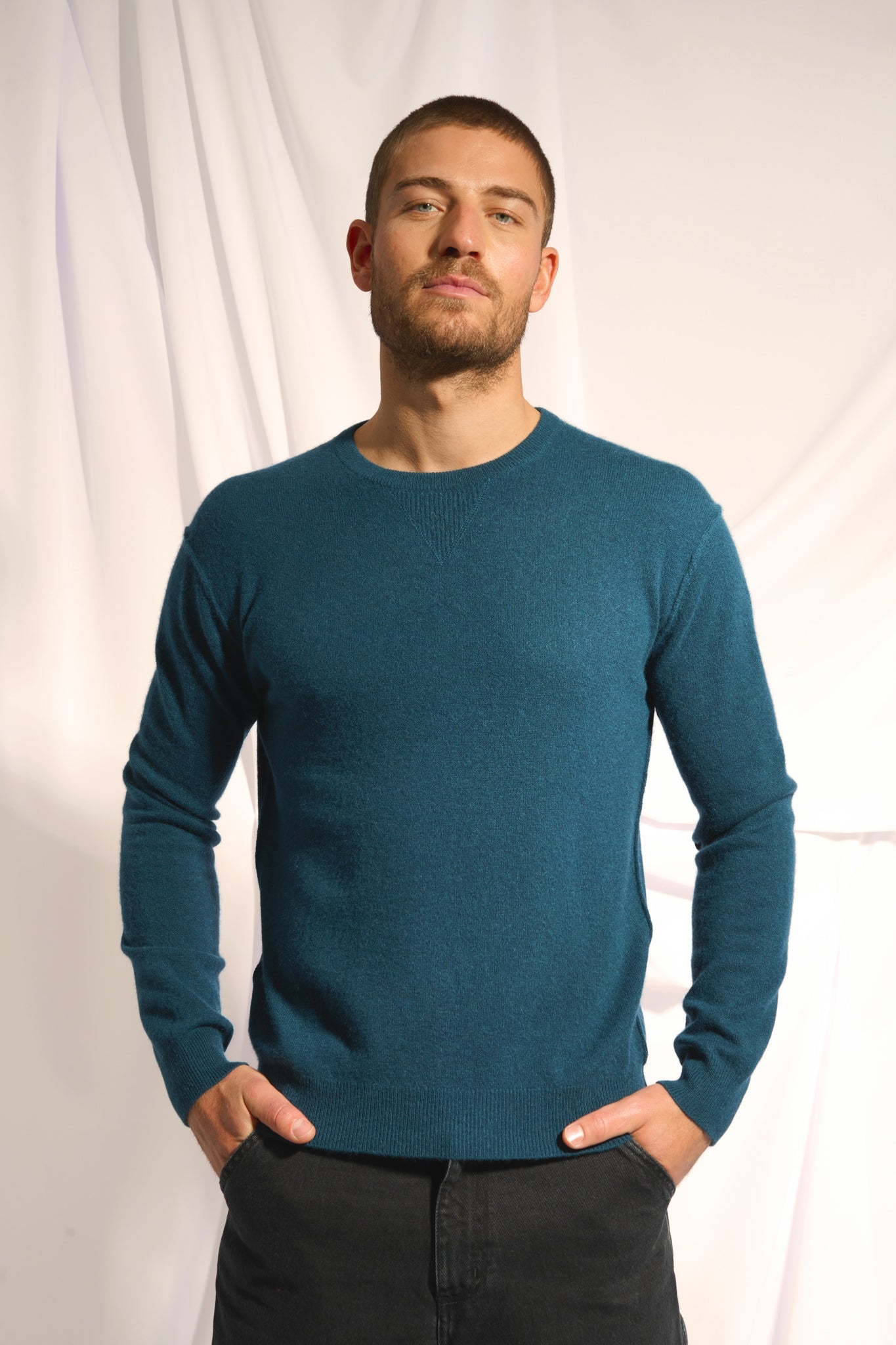 NOE pull col rond vert canard