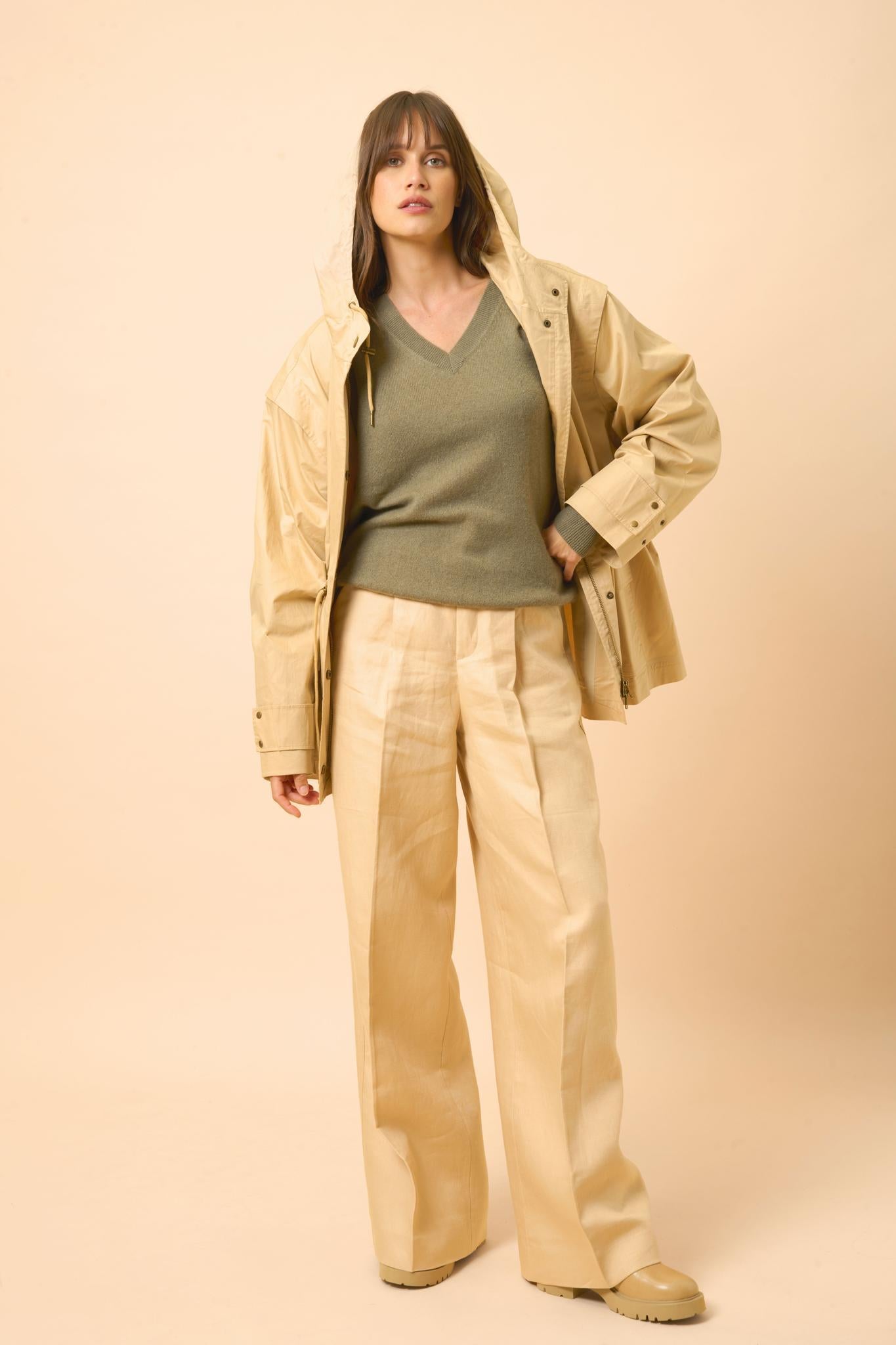 NORA v-neck army sweater