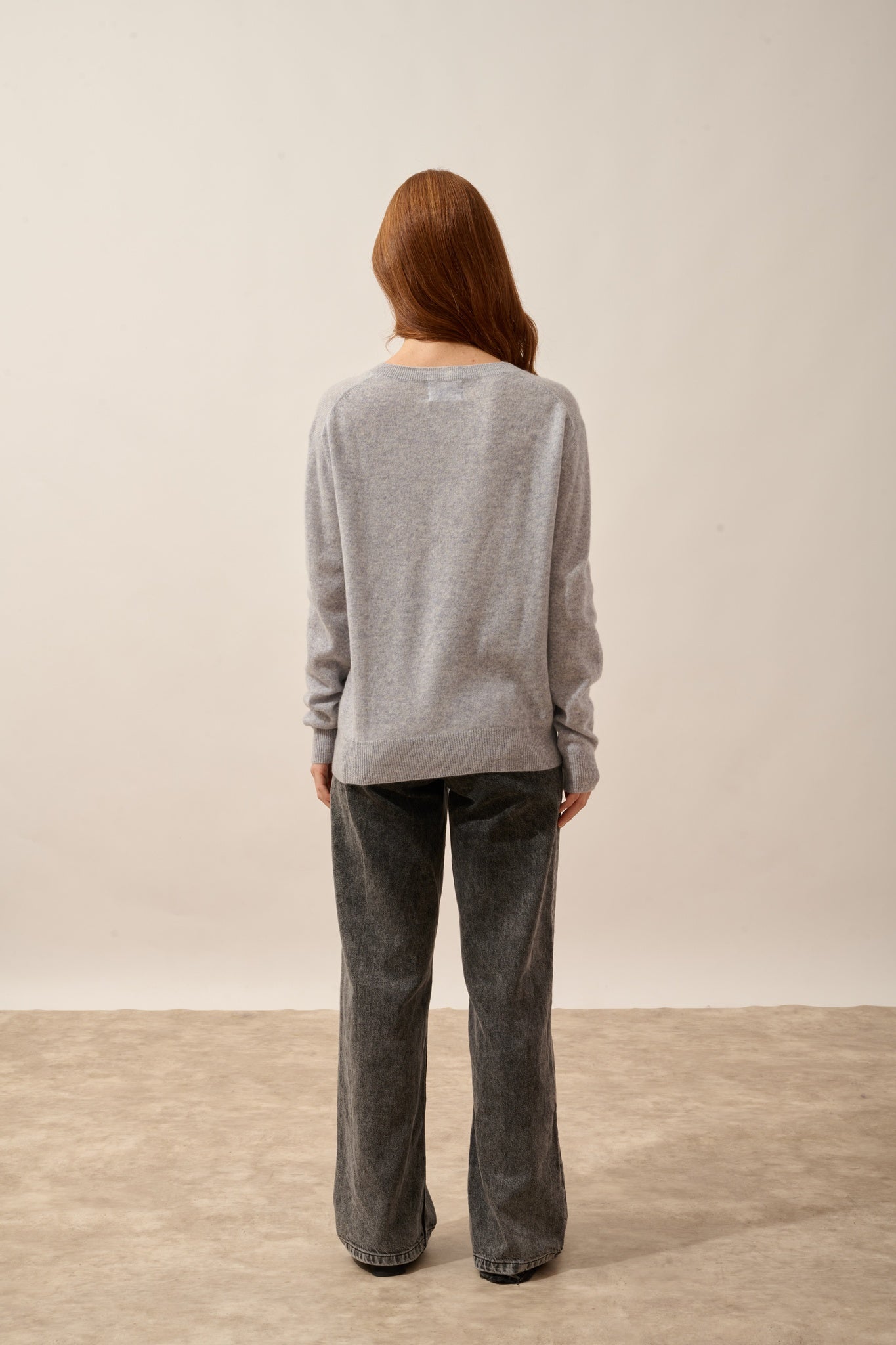 NORA pull col v horizon chiné