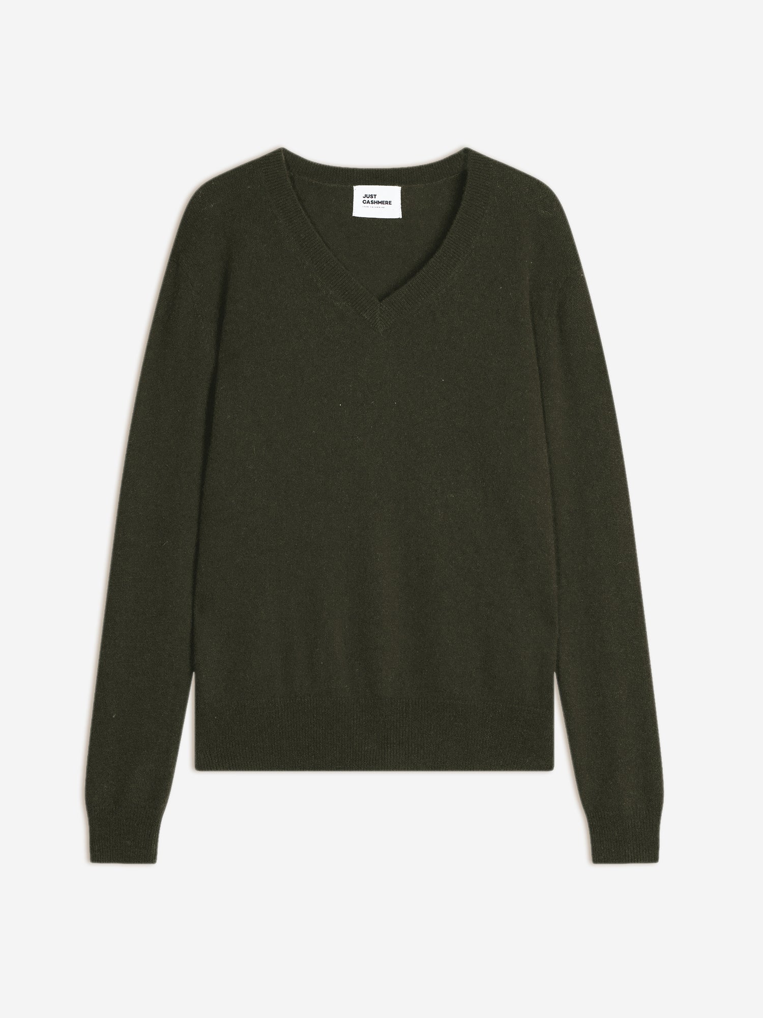 NORA khaki v-neck sweater