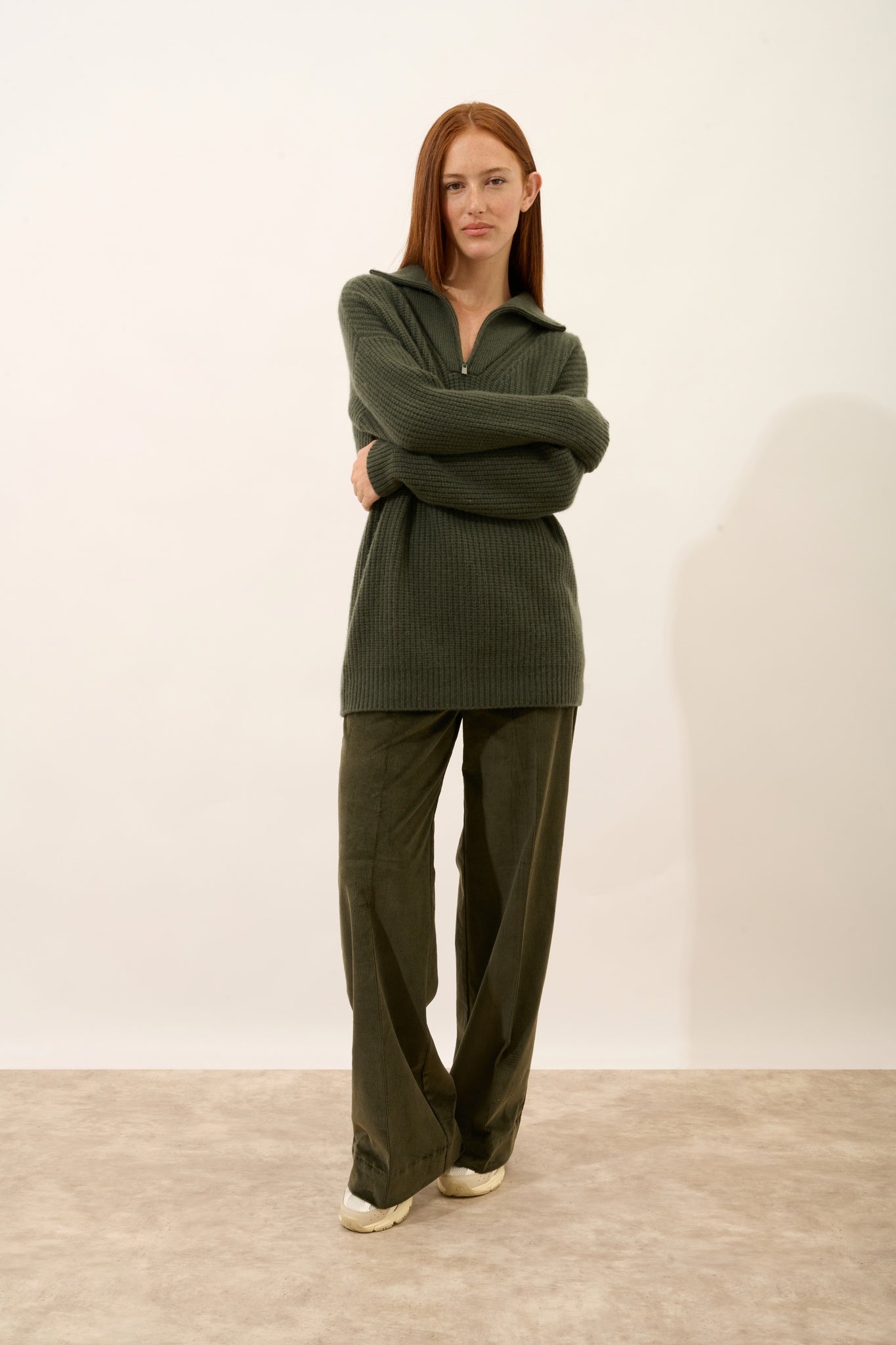 NORDICA pull camionneur 6 fils kaki