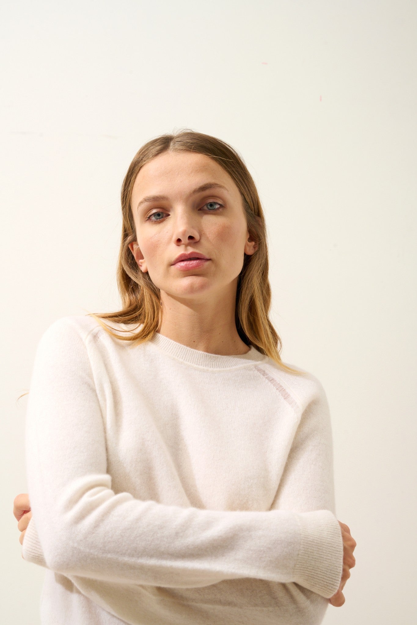 norena pull col rond neige 100% cachemire