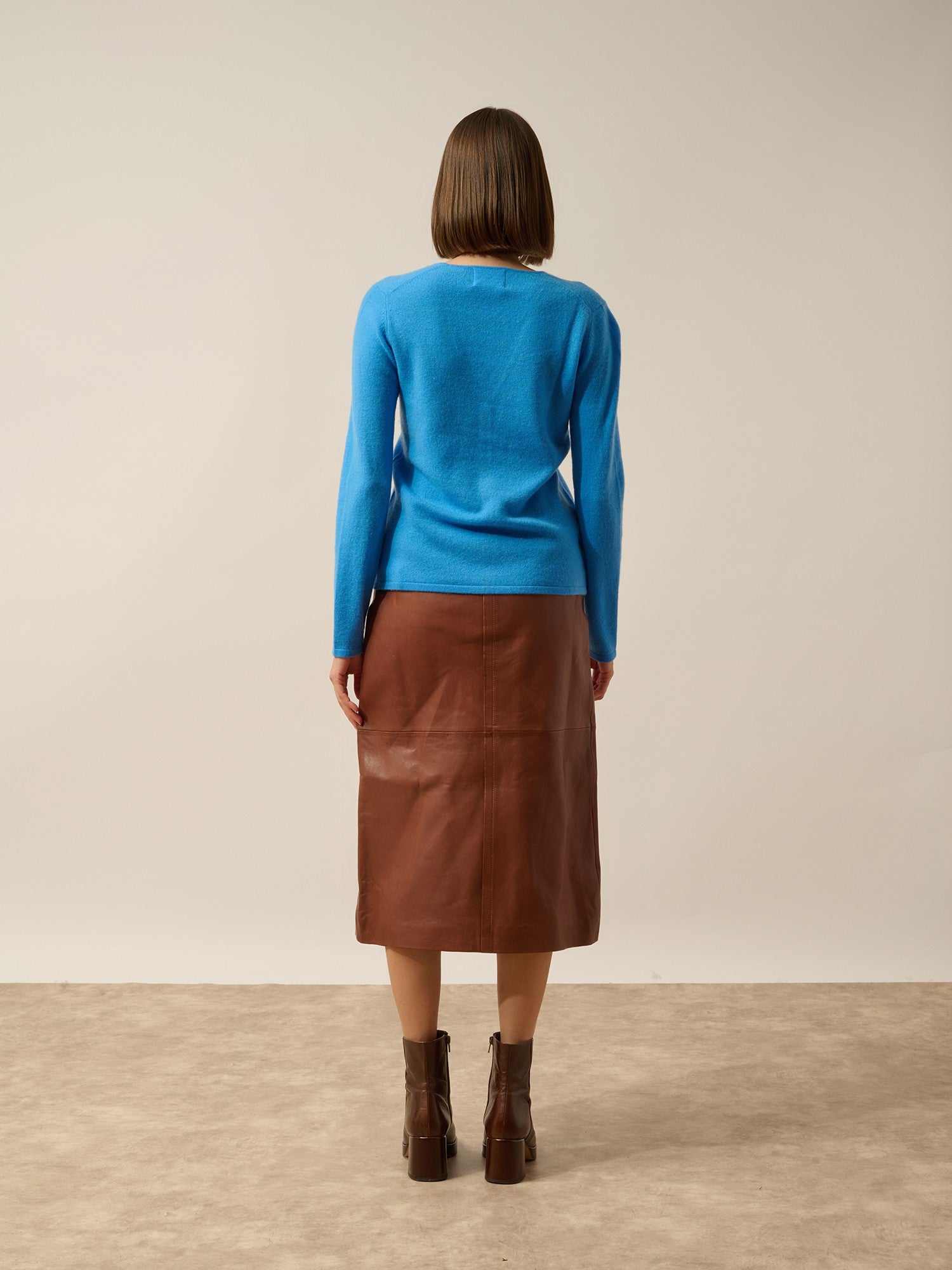 norma blueberry v-neck cardigan