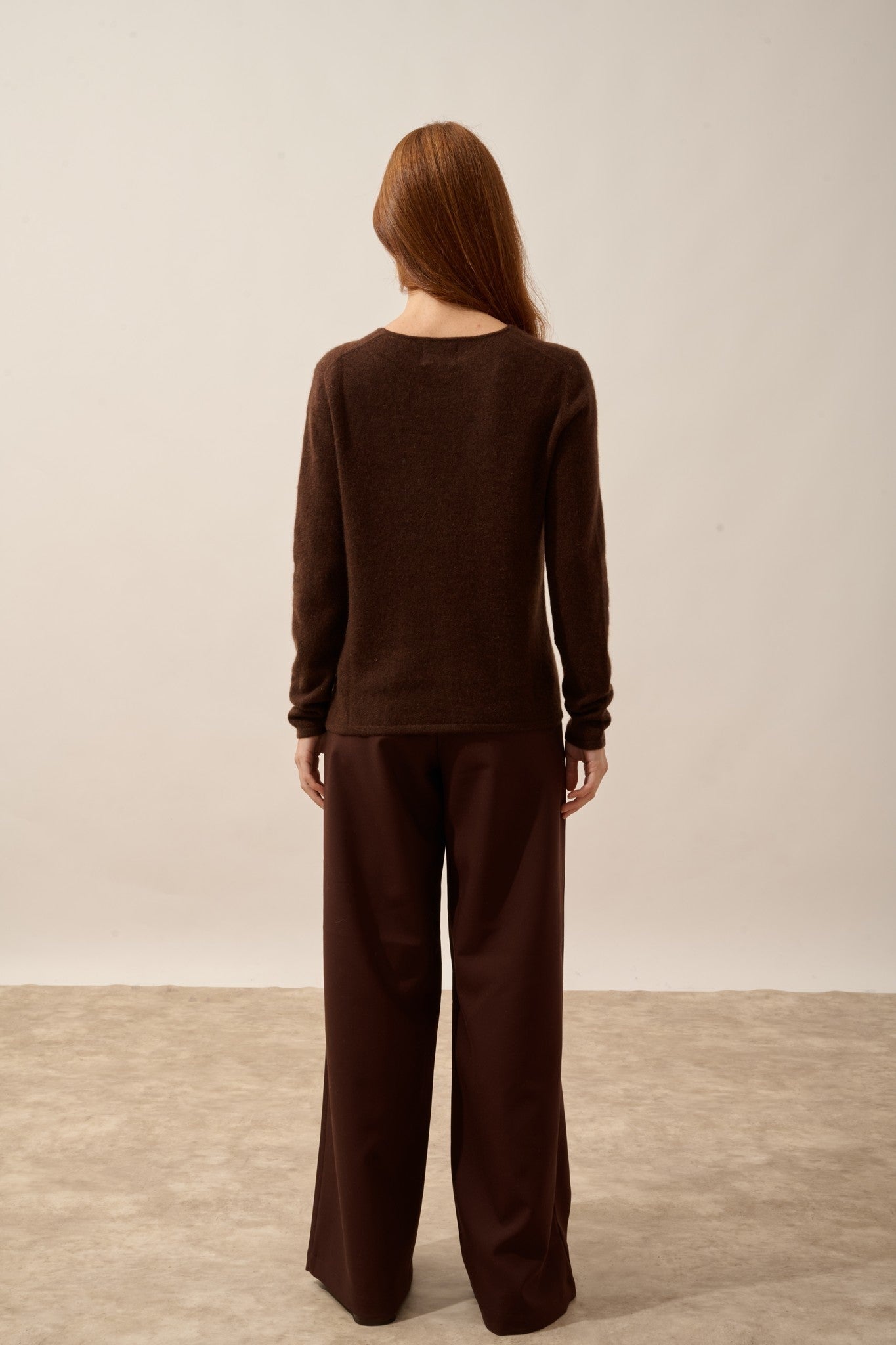 norma cardigan col v café