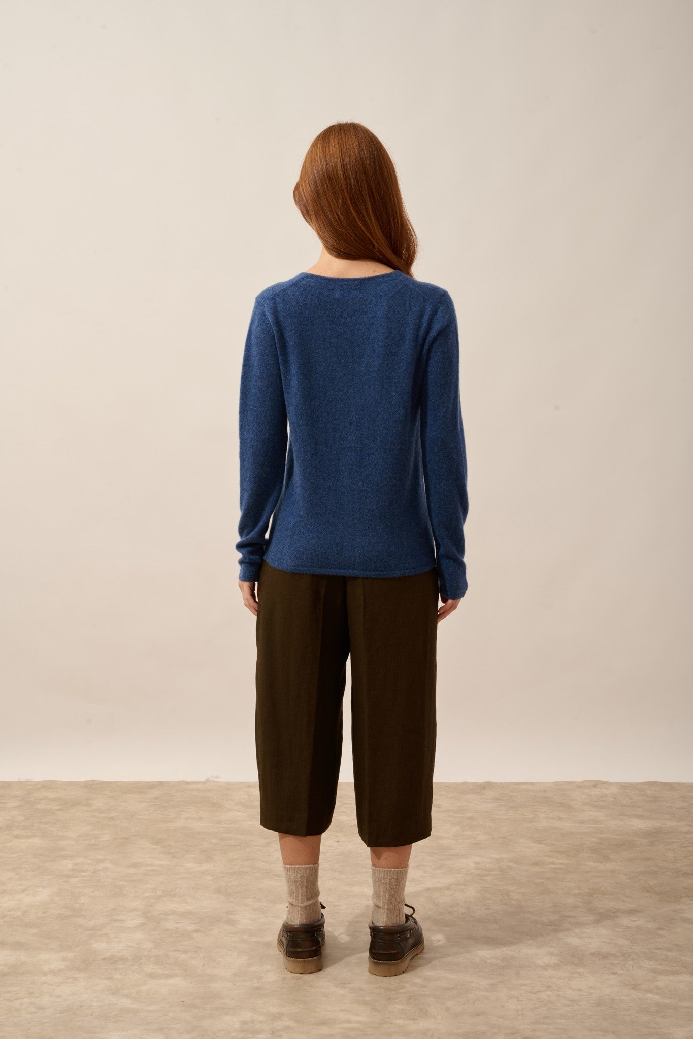 norma cardigan col v ocean chiné