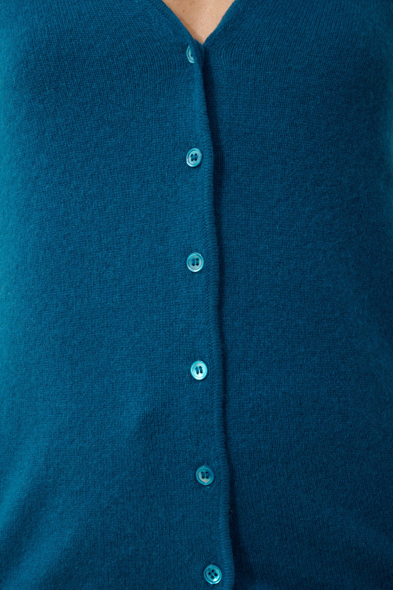 NORMA peacock V-neck cardigan