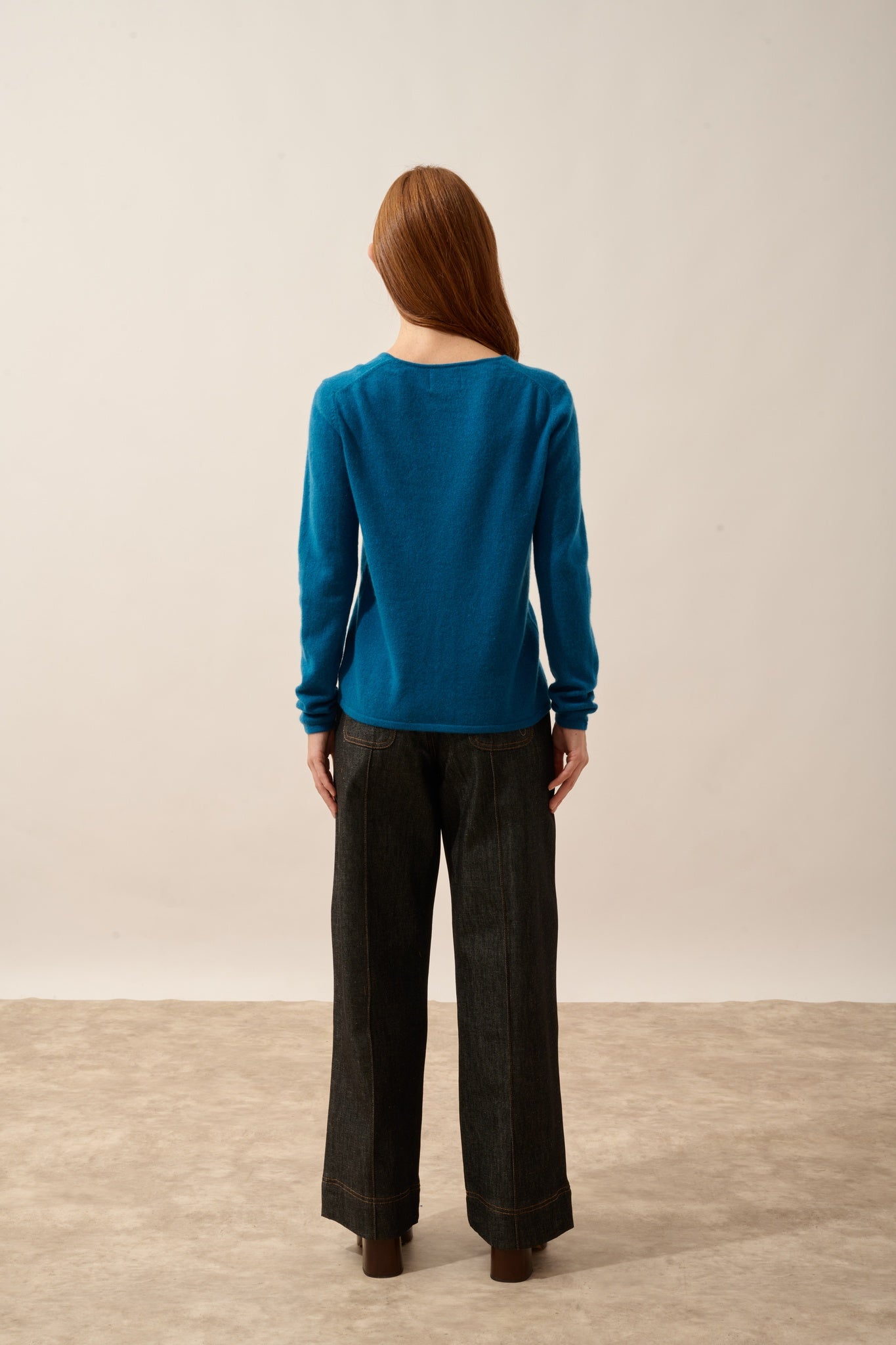 NORMA peacock V-neck cardigan