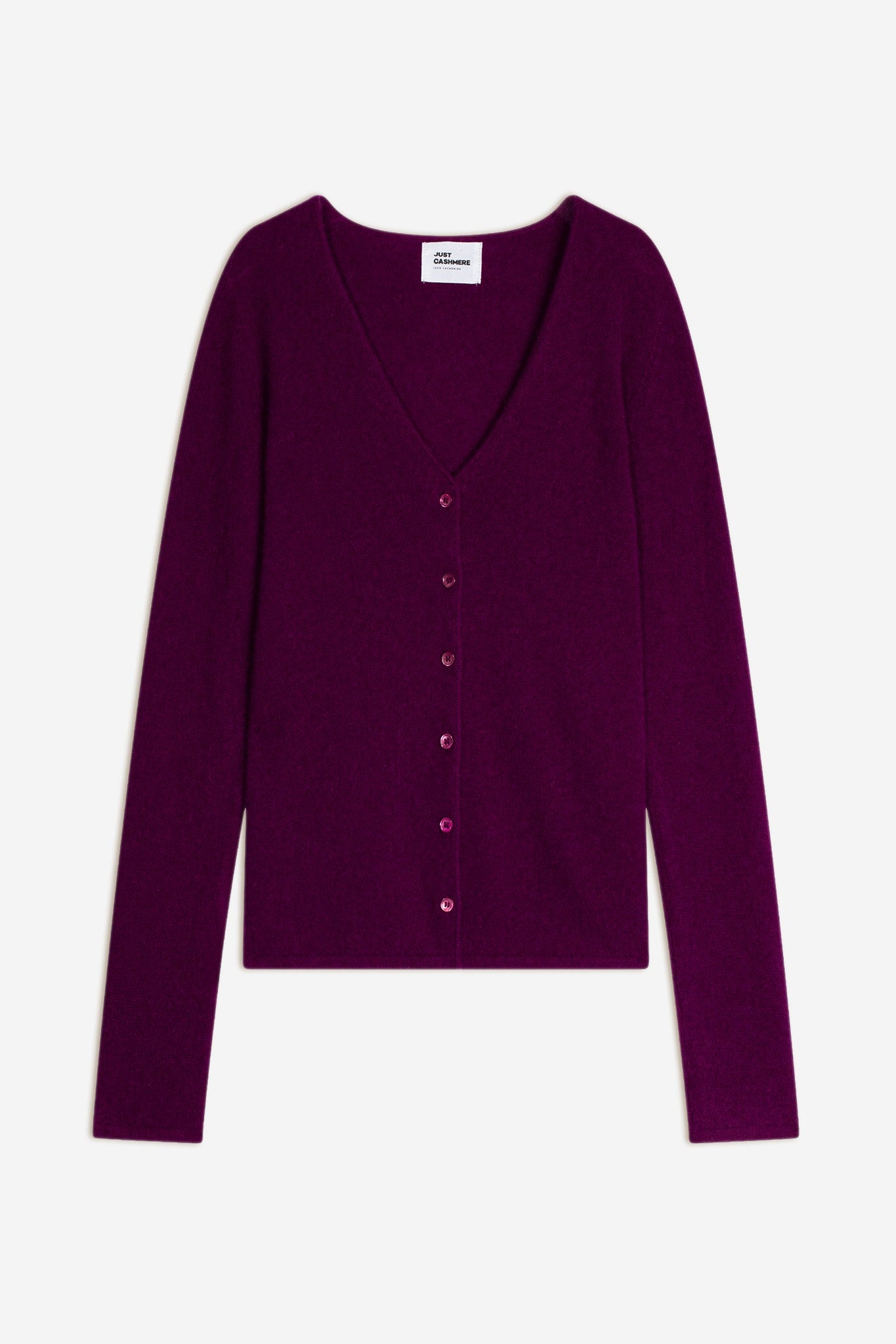 norma plum v-neck cardigan