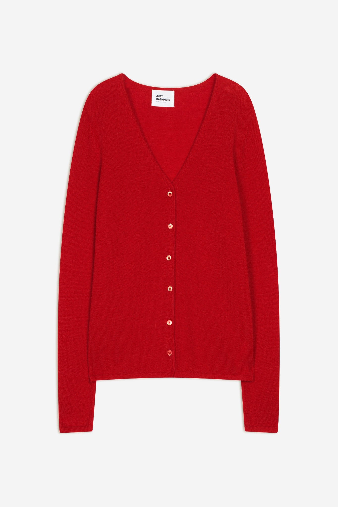 norma cardigan col v rouge