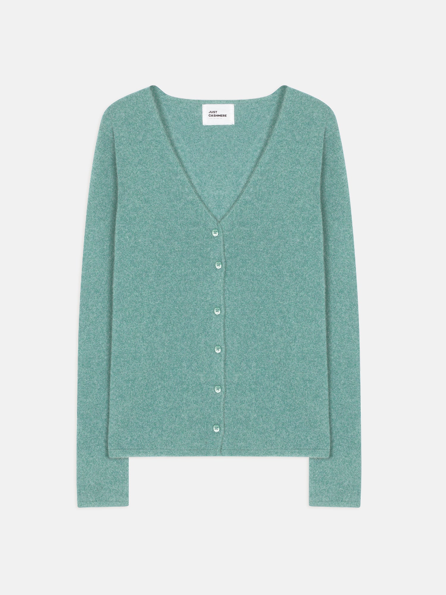 NORMA cardigan col v vert chiné
