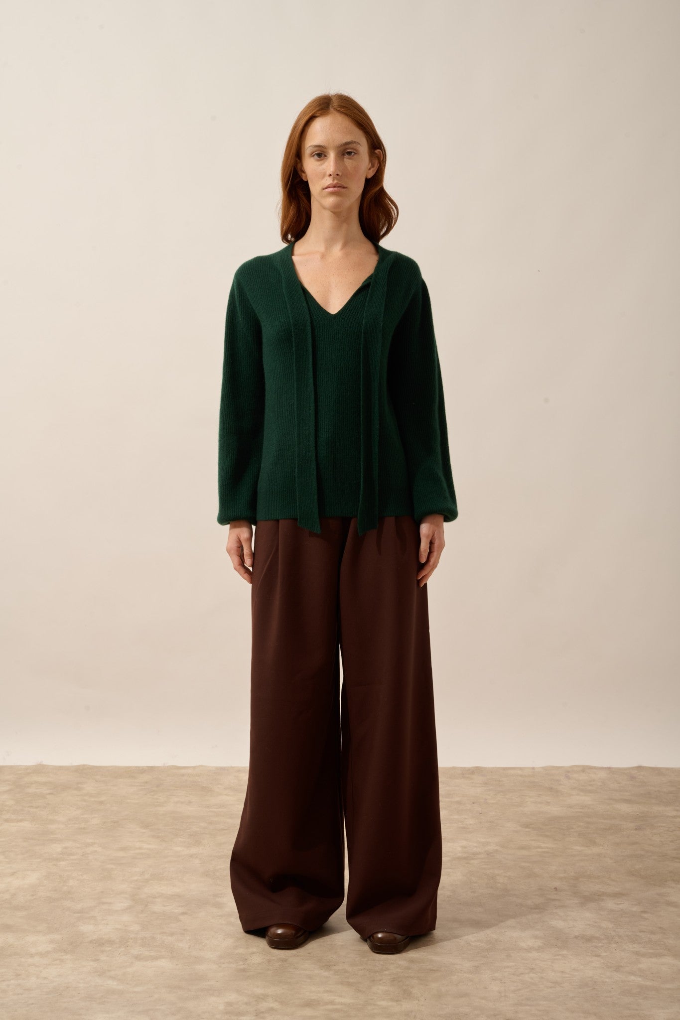 noty pull col lavallière cyprès