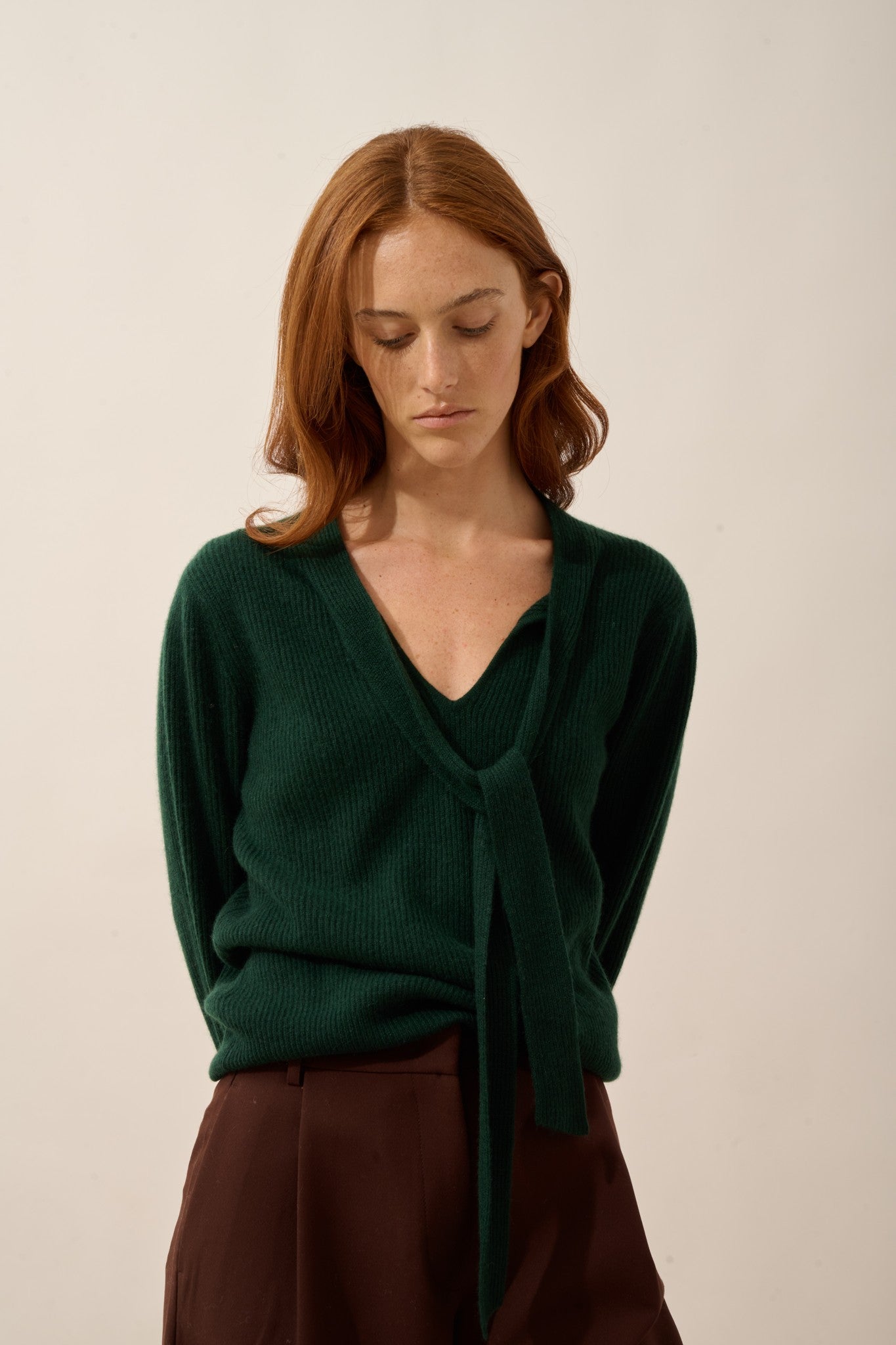 noty pull col lavallière cyprès