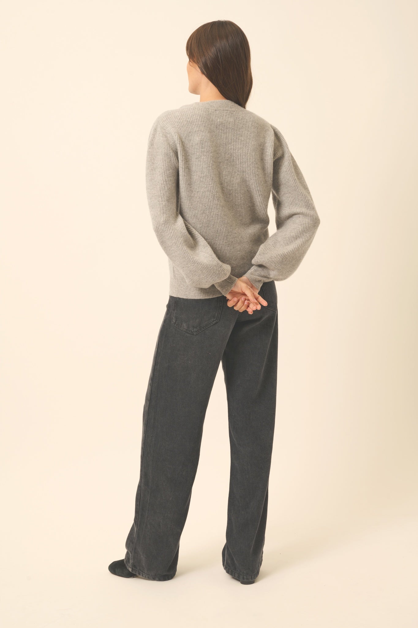 NOTY pull col lavallière nuage chiné