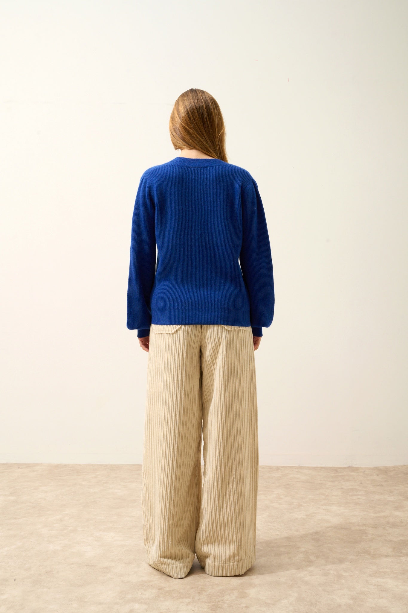 NOTY pull col lavallière outremer