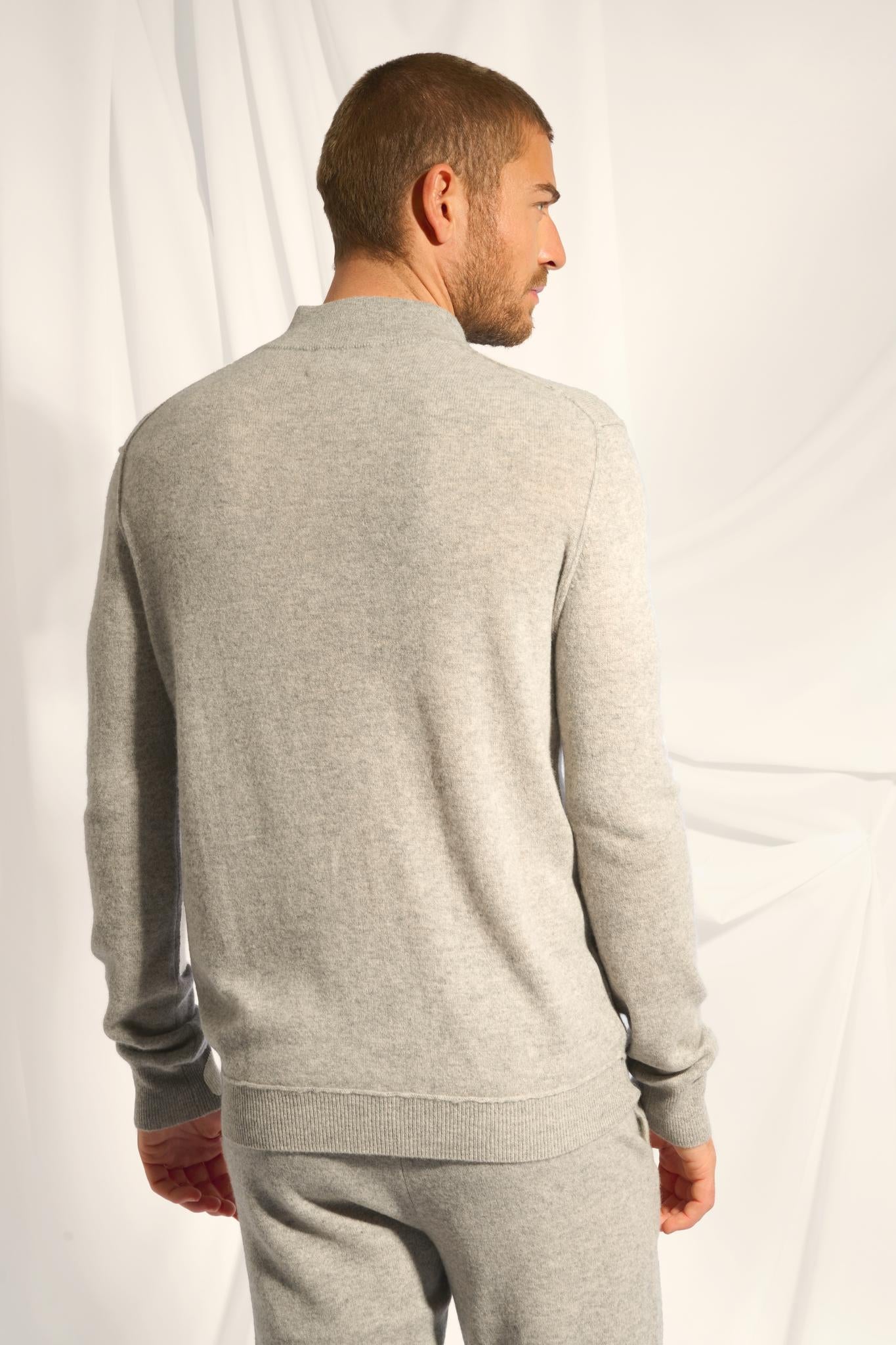 NOUR pull col camionneur nuage chiné